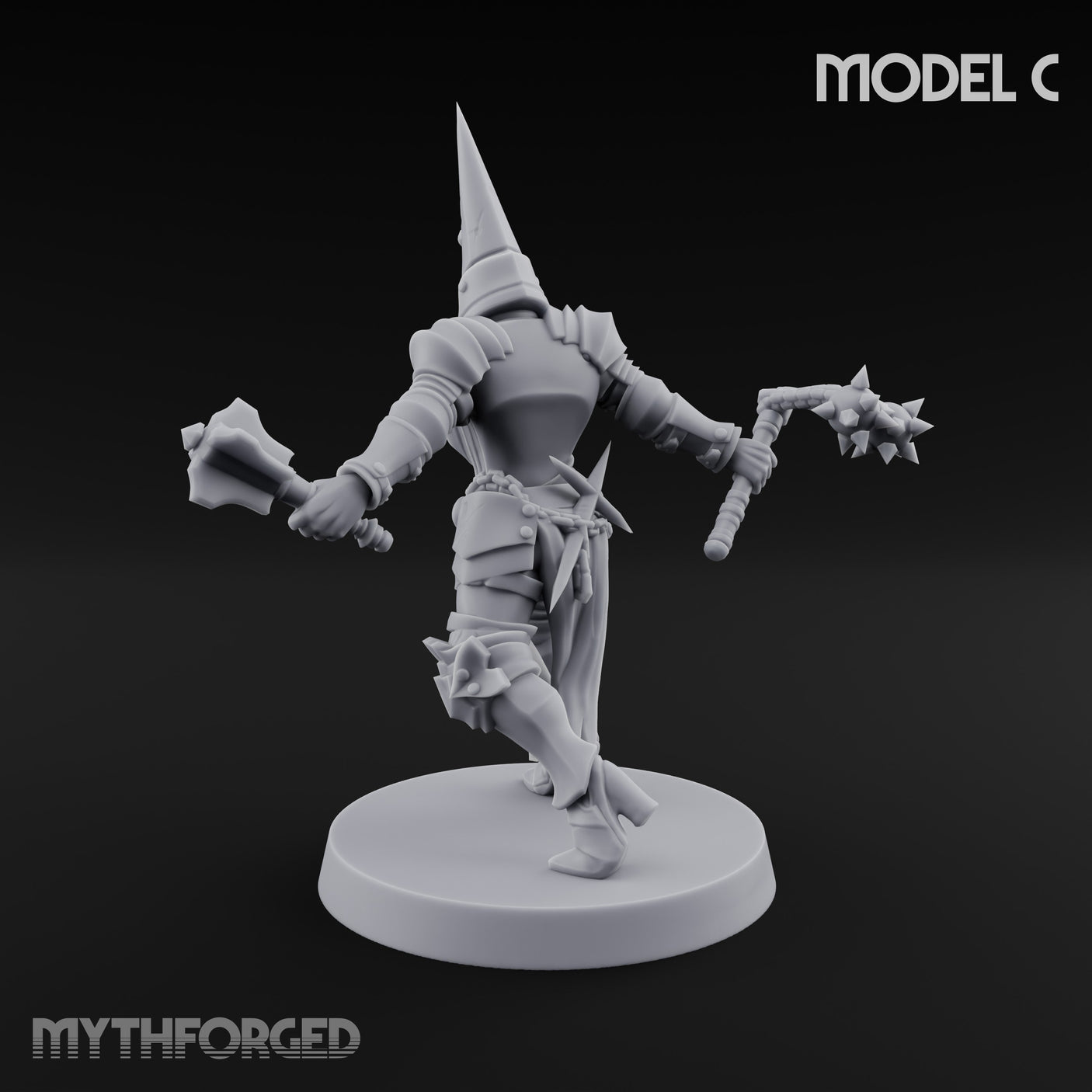 Spike Helmed Weapon Wielding Stigmatic Nun C gallery 21