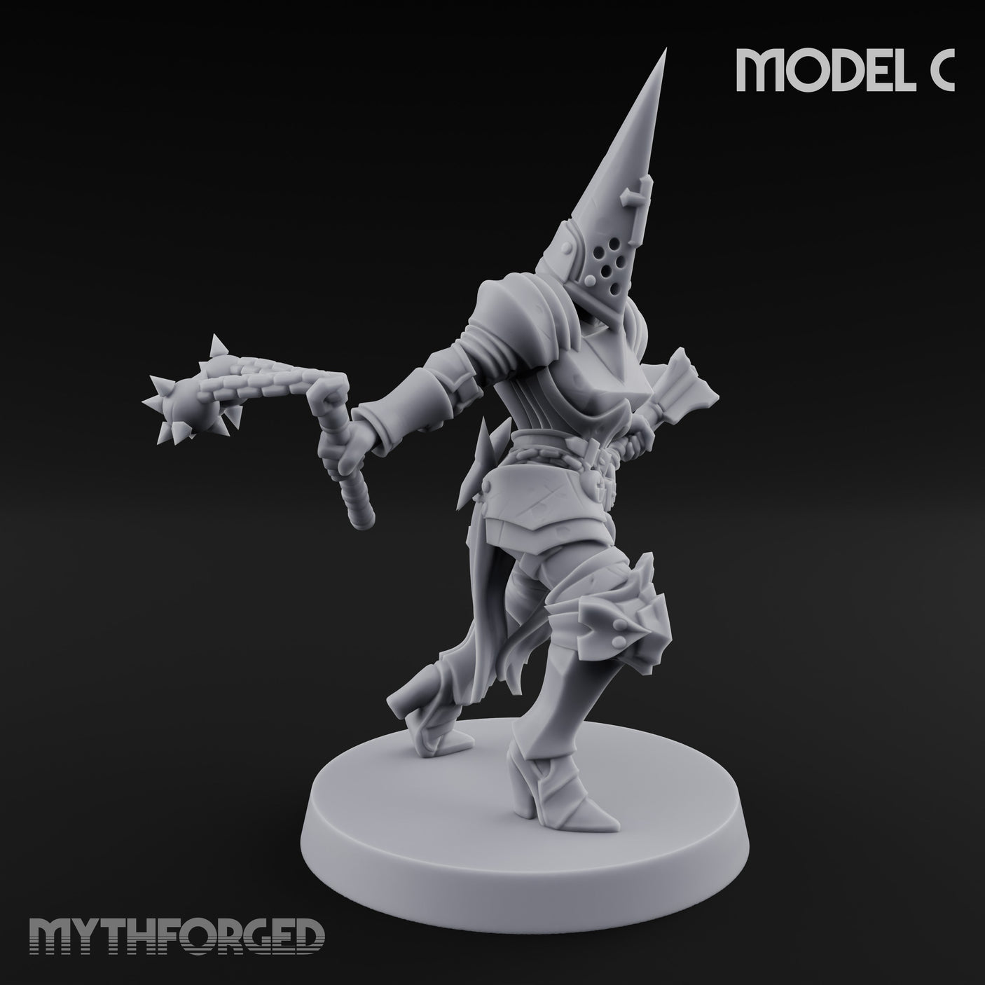 Spike Helmed Weapon Wielding Stigmatic Nun C gallery 9