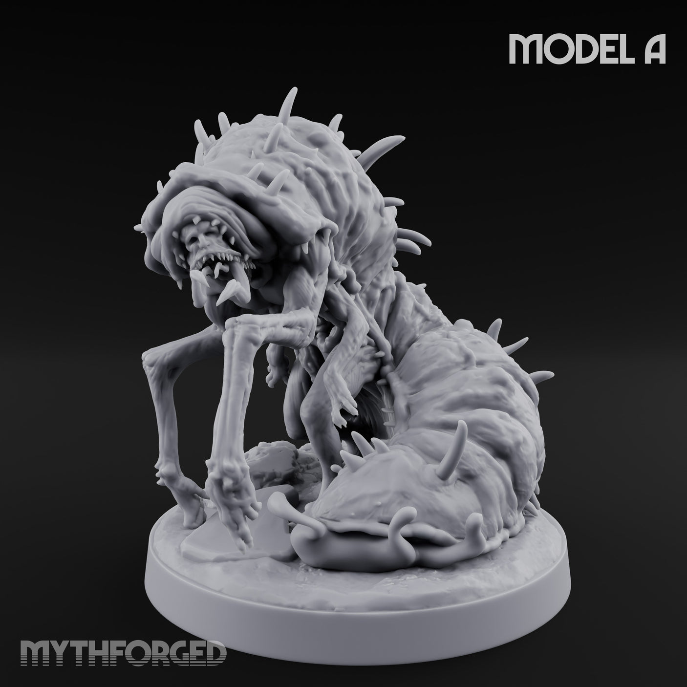Spine Bristling Aberration Whispering Worm A Miniature for Dungeons and Dragons, Pathfinder or other TTRPGs