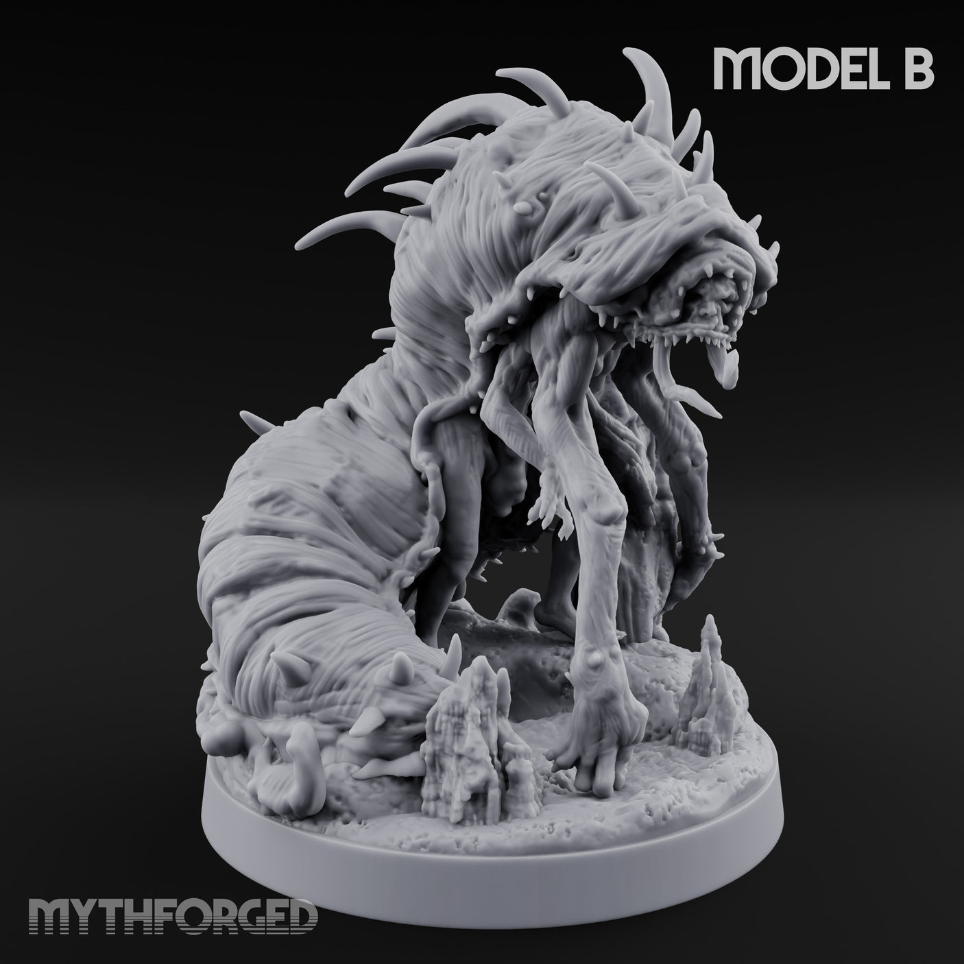 Spine Bristling Aberration Whispering Worm B Miniature for Dungeons and Dragons, Pathfinder or other TTRPGs