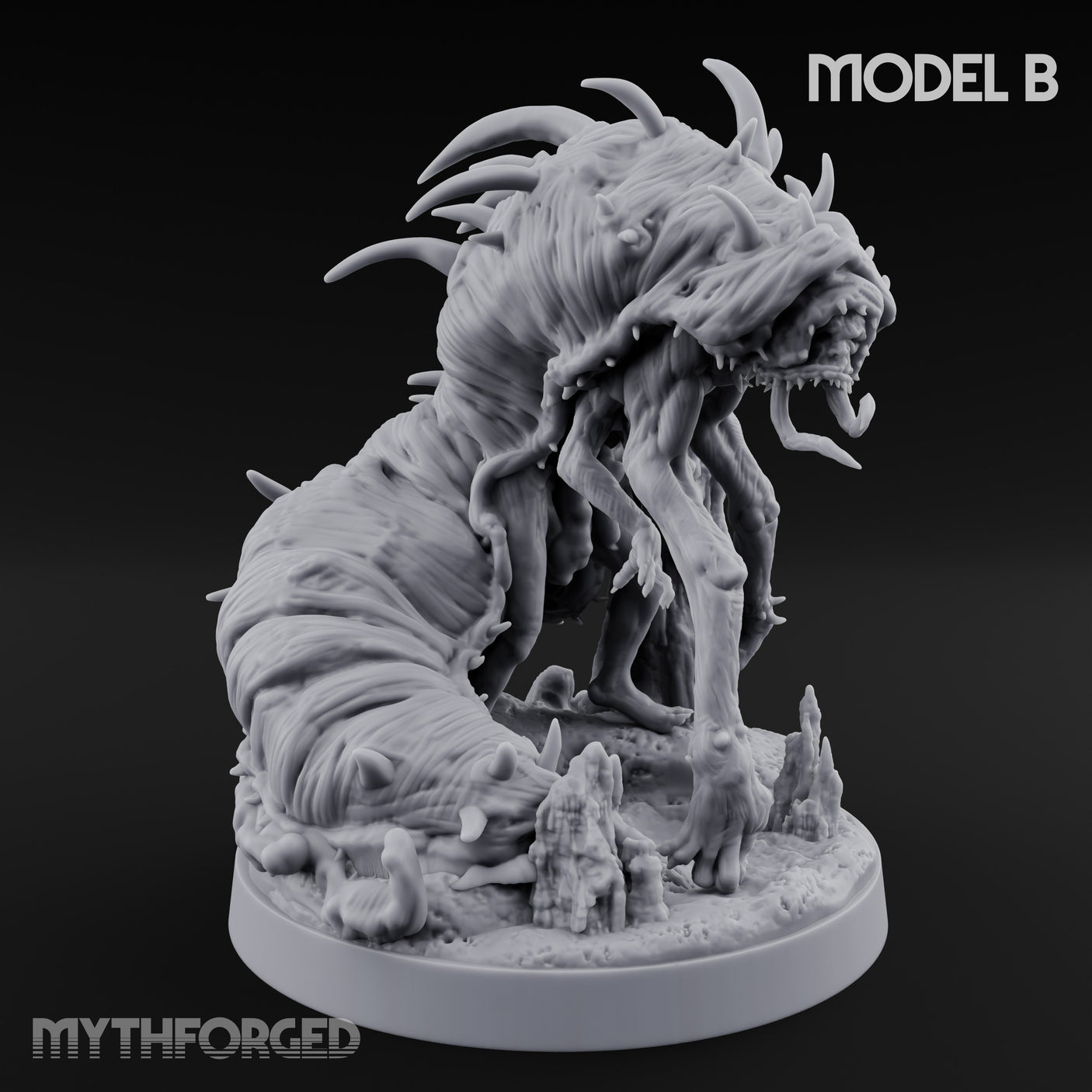 Spine Bristling Aberration Whispering Worm B Miniature for Dungeons and Dragons, Pathfinder or other TTRPGs