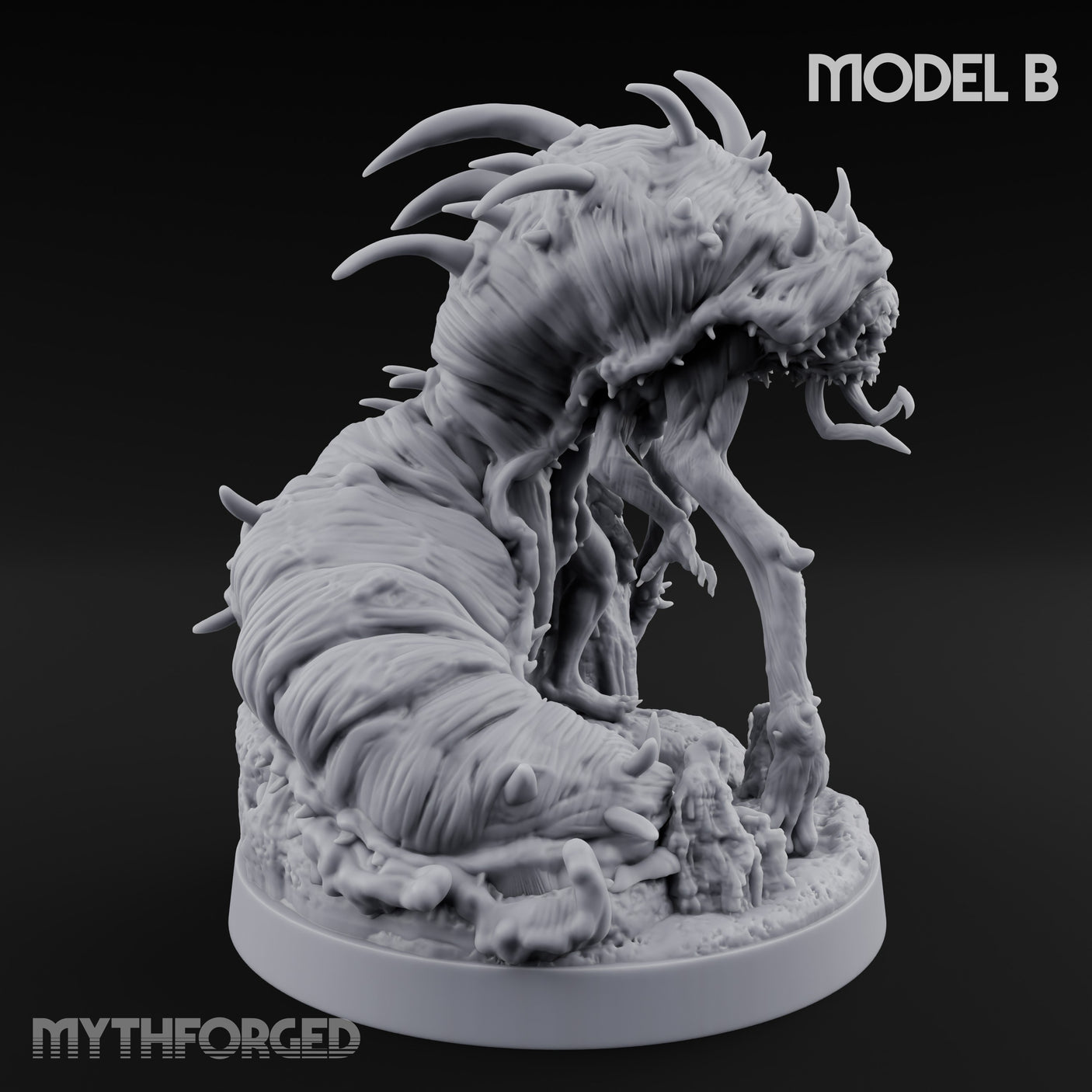 Spine Bristling Aberration Whispering Worm B Miniature for Dungeons and Dragons, Pathfinder or other TTRPGs