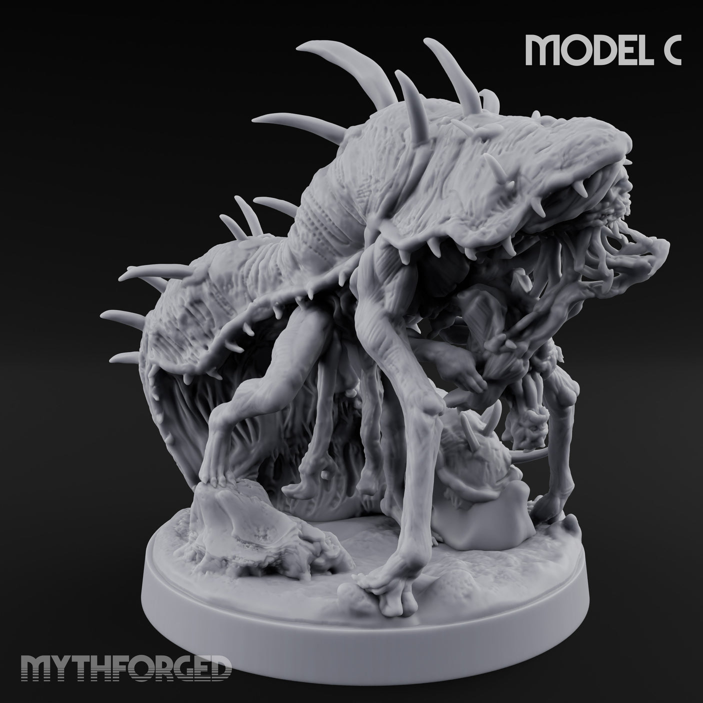 Spine Bristling Aberration Whispering Worm C Miniature for Dungeons and Dragons, Pathfinder or other TTRPGs