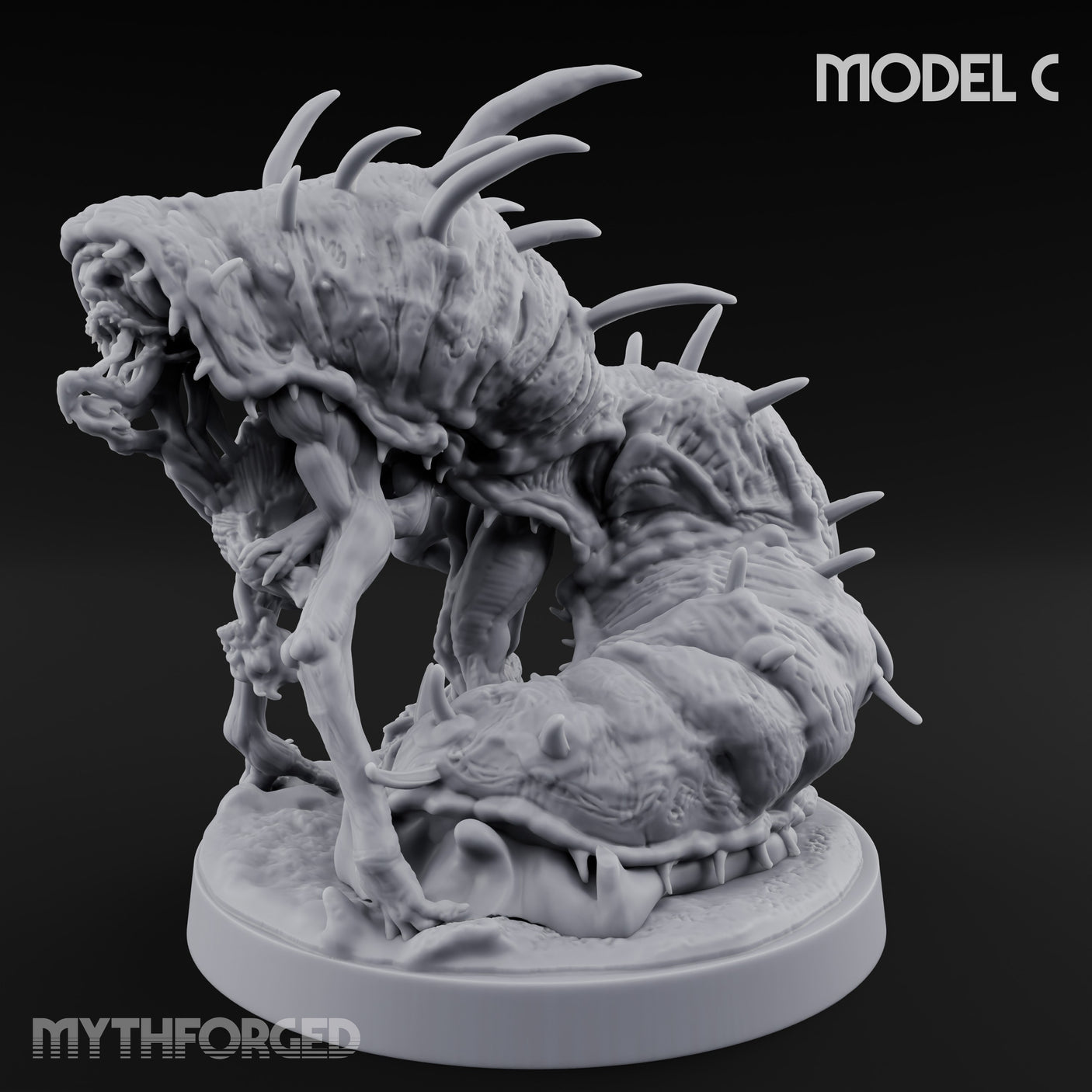 Spine Bristling Aberration Whispering Worm C Miniature for Dungeons and Dragons, Pathfinder or other TTRPGs