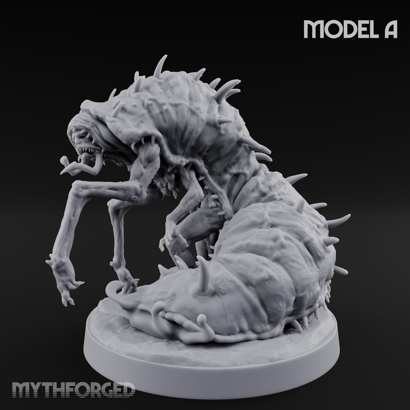 Spine Bristling Whispering Worms Miniature for Dungeons and Dragons, Pathfinder or other TTRPGs