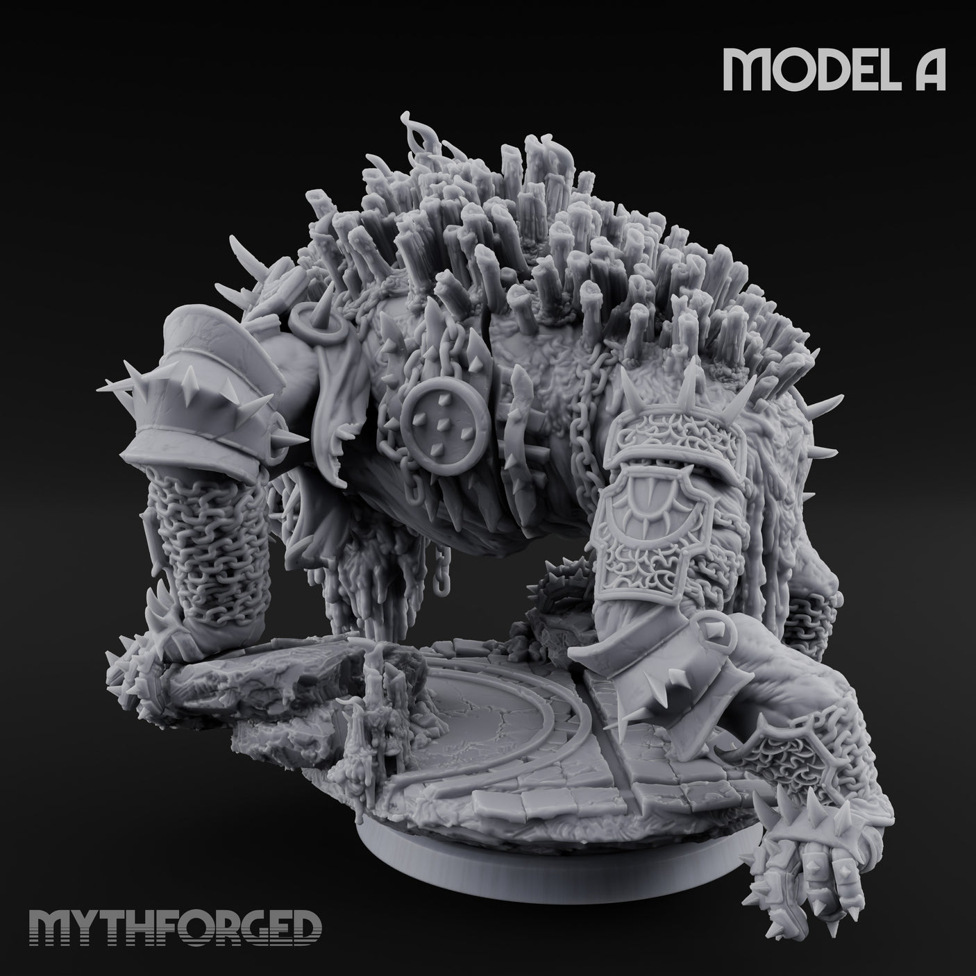 Spines Bursting Demon Hound A Miniature for Dungeons and Dragons, Pathfinder or other TTRPGs
