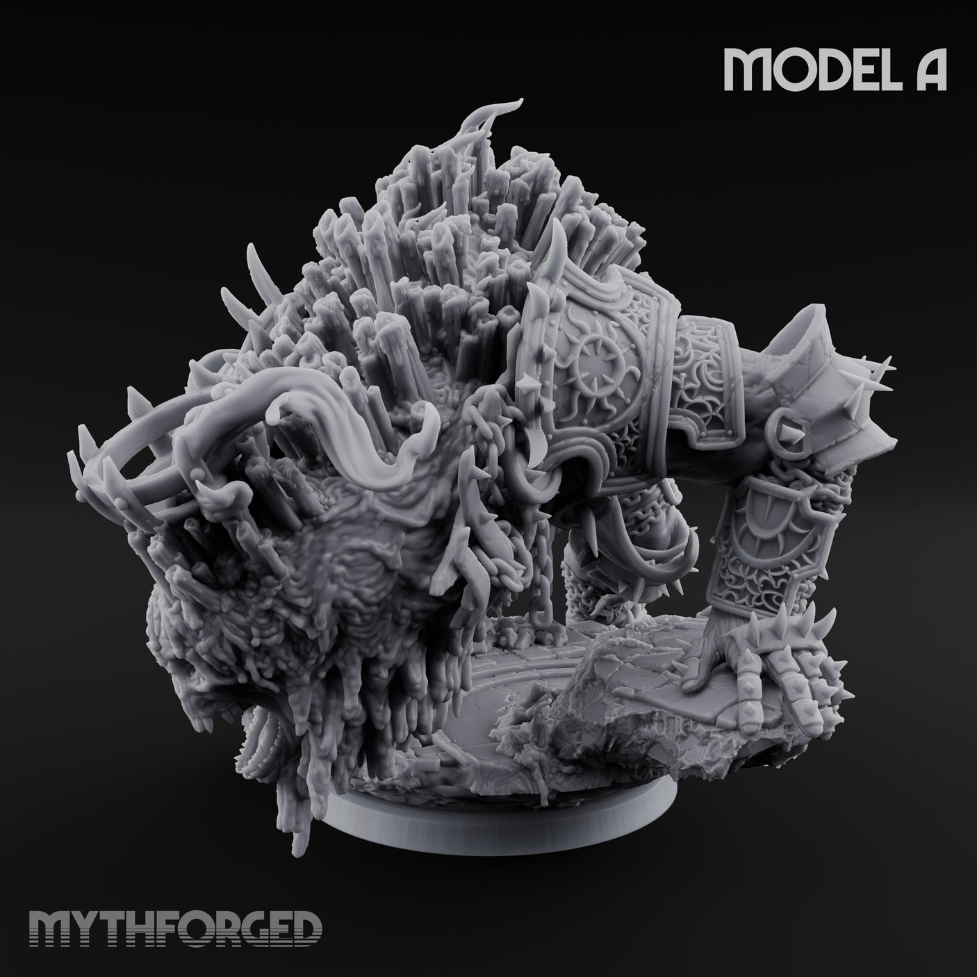 Spines Bursting Demon Hound A Miniature for Dungeons and Dragons, Pathfinder or other TTRPGs