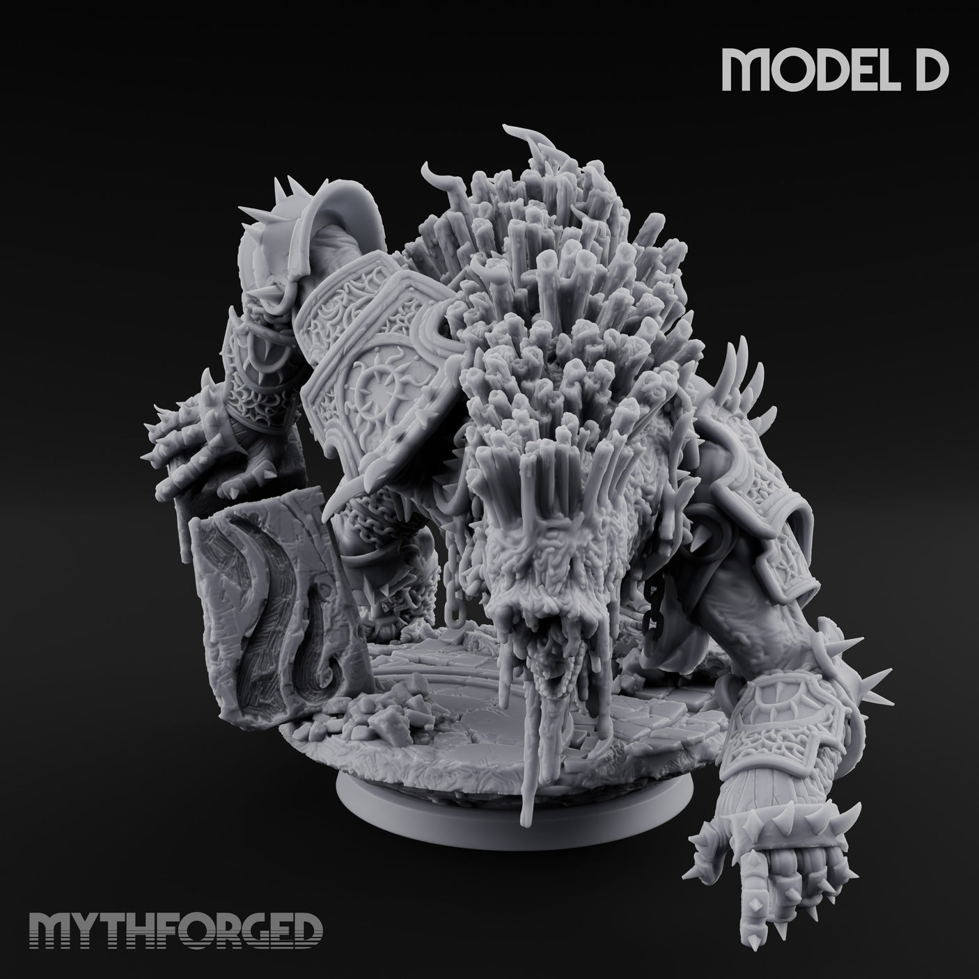 Spines Bursting Demon Hound D Miniature for Dungeons and Dragons, Pathfinder or other TTRPGs
