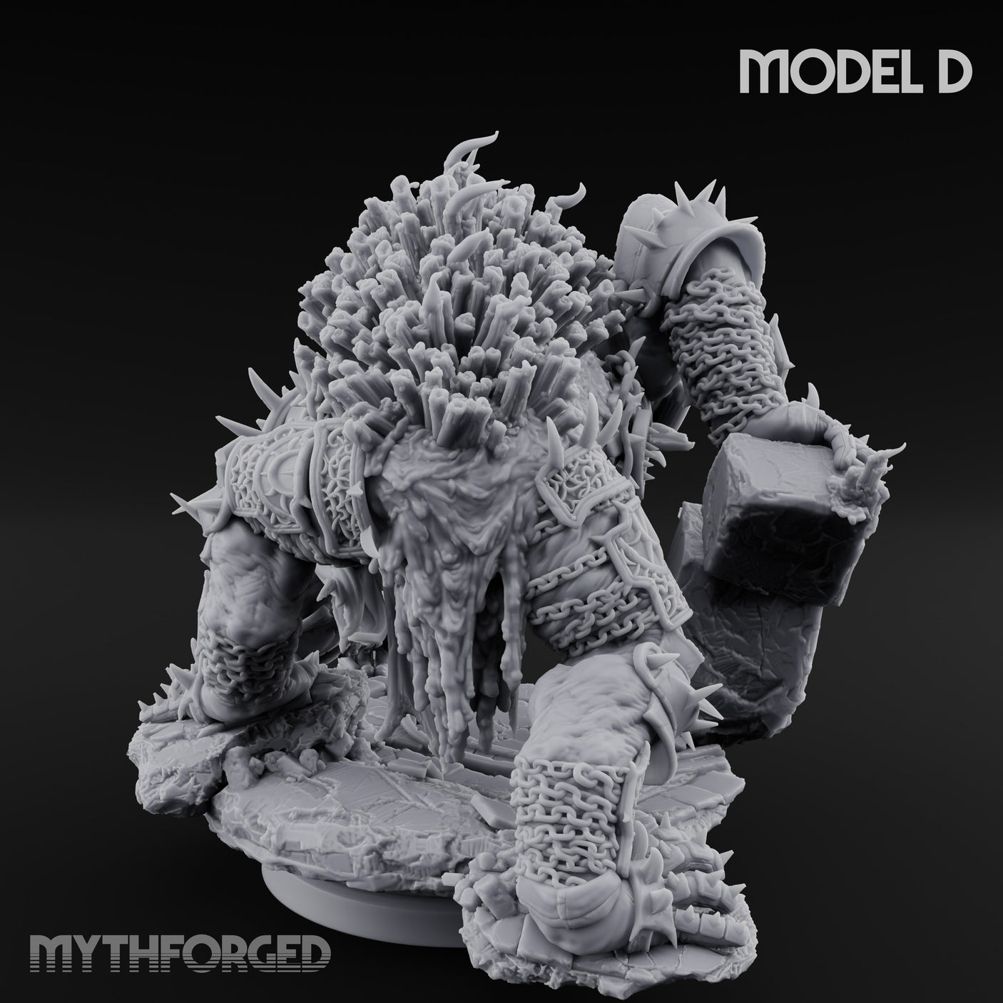 Spines Bursting Demon Hound D Miniature for Dungeons and Dragons, Pathfinder or other TTRPGs