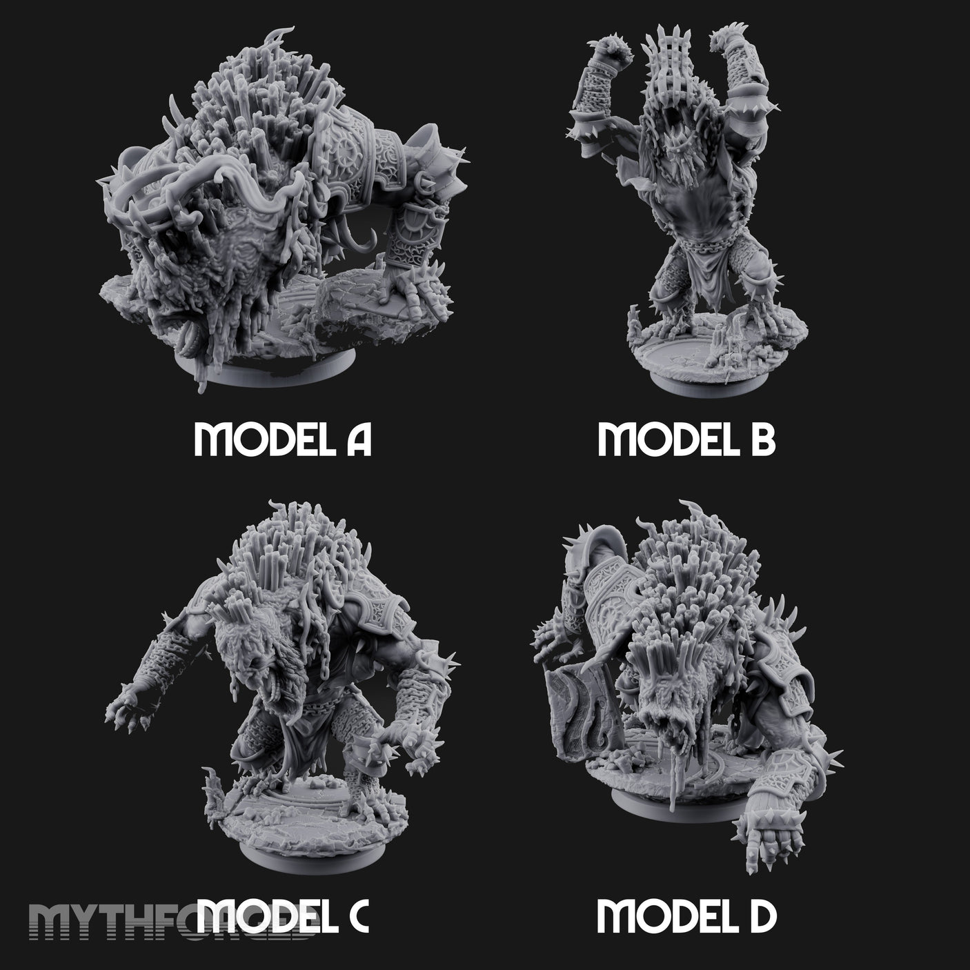 Spines Bursting Demon Hounds Miniature for Dungeons and Dragons, Pathfinder or other TTRPGs