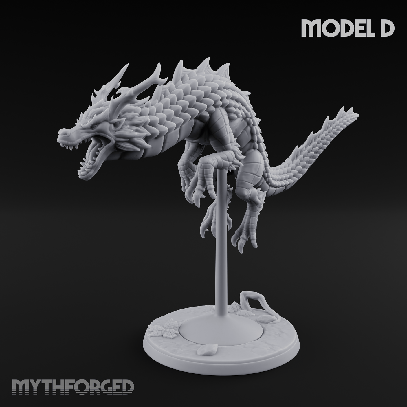Perched And Calm Spirit Dragons D Miniature for Dungeons and Dragons, Pathfinder or other TTRPGs