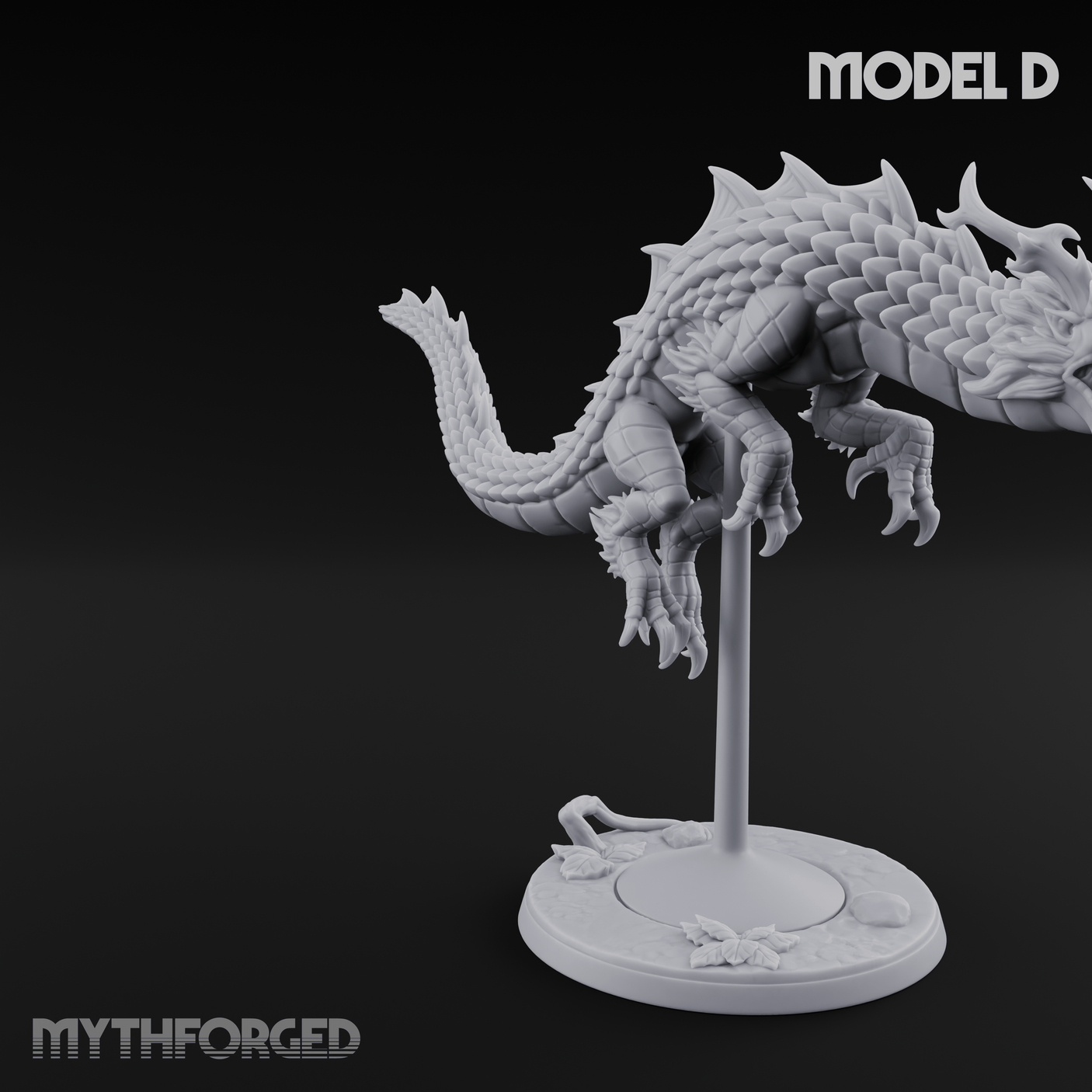 Perched And Calm Spirit Dragons D Miniature for Dungeons and Dragons, Pathfinder or other TTRPGs