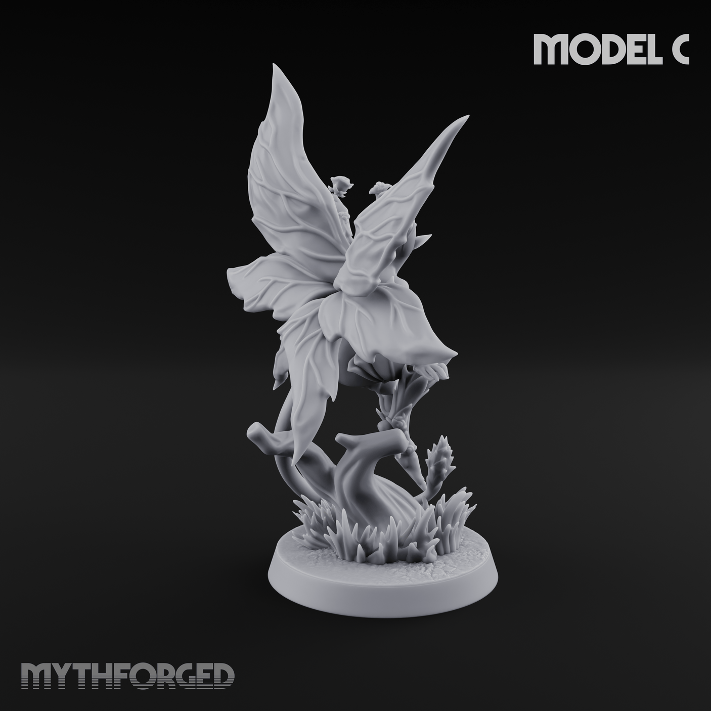 Wings Unfurling Gracefully Sprite Enchantresses C Miniature for Dungeons and Dragons, Pathfinder or other TTRPGs