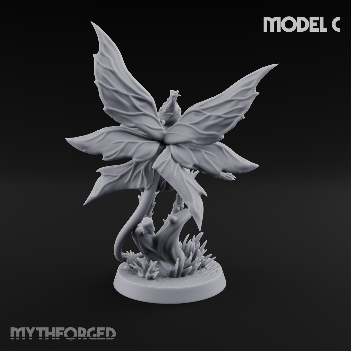 Wings Unfurling Gracefully Sprite Enchantresses C Miniature for Dungeons and Dragons, Pathfinder or other TTRPGs