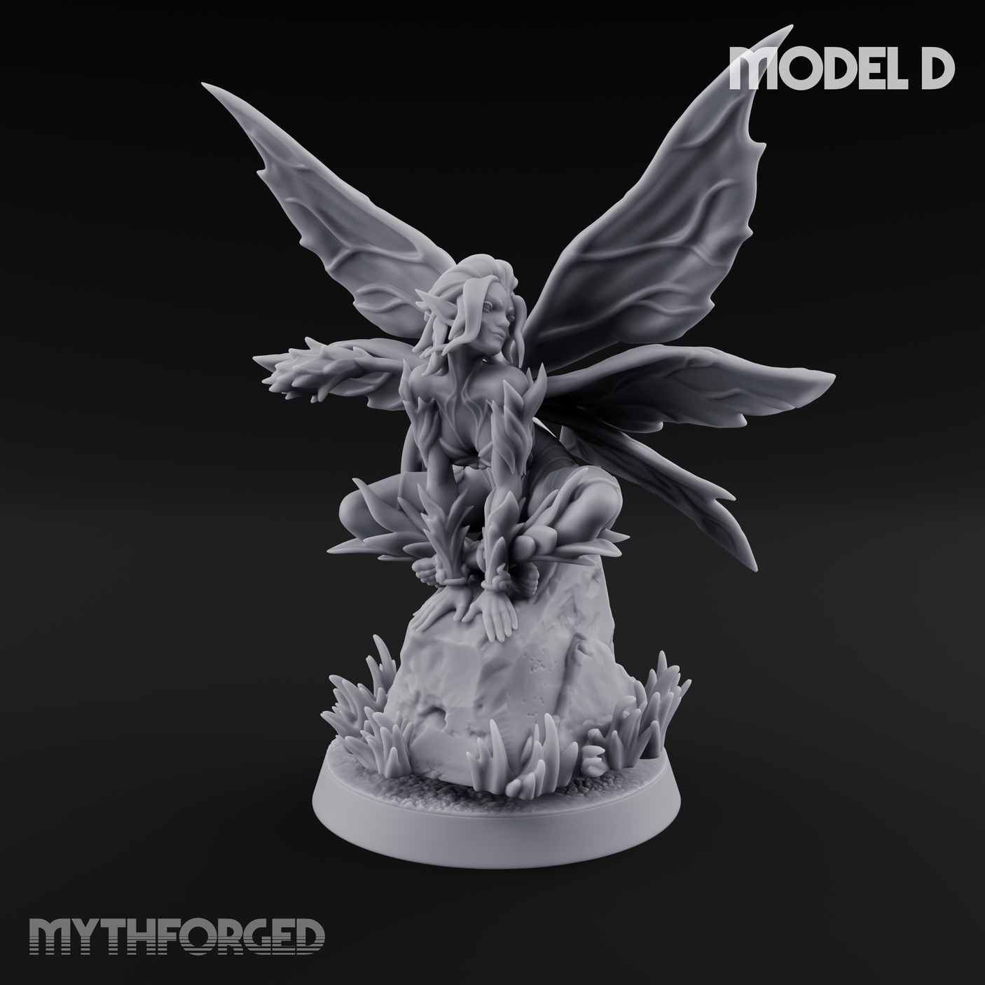 Wings Unfurling Gracefully Sprite Enchantresses D Miniature for Dungeons and Dragons, Pathfinder or other TTRPGs