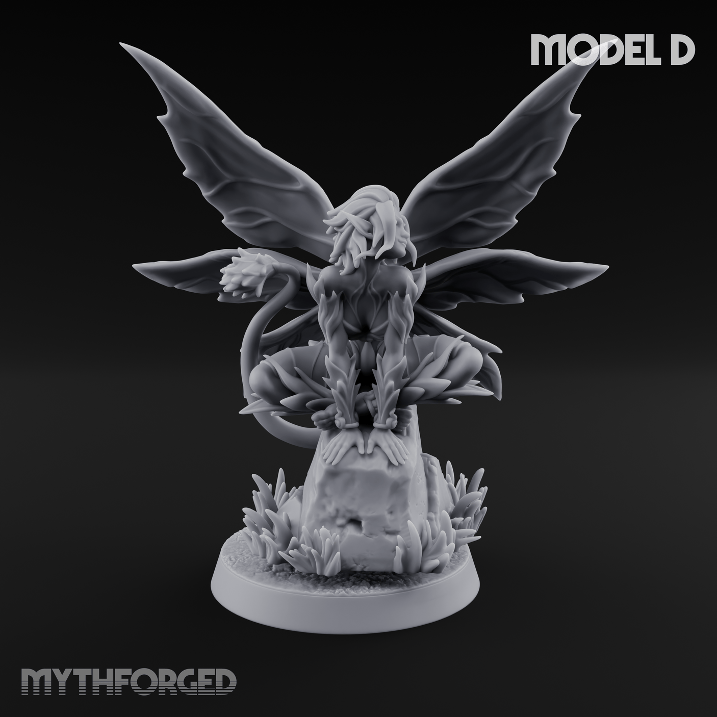 Wings Unfurling Gracefully Sprite Enchantresses D Miniature for Dungeons and Dragons, Pathfinder or other TTRPGs