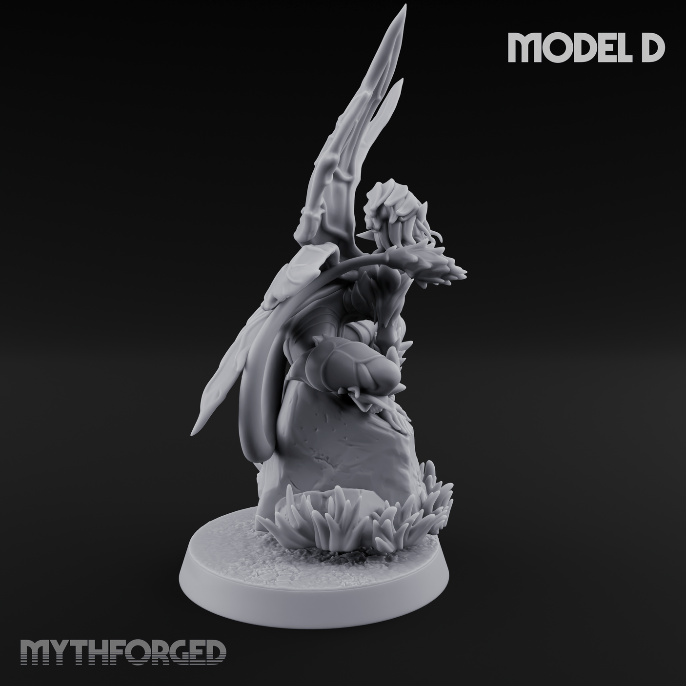 Wings Unfurling Gracefully Sprite Enchantresses D Miniature for Dungeons and Dragons, Pathfinder or other TTRPGs