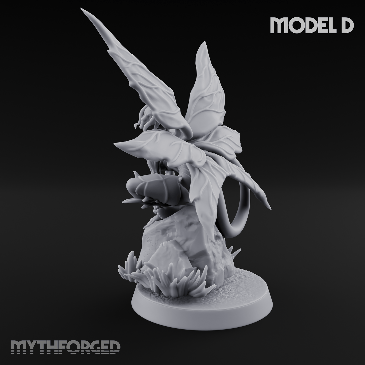 Wings Unfurling Gracefully Sprite Enchantresses D Miniature for Dungeons and Dragons, Pathfinder or other TTRPGs
