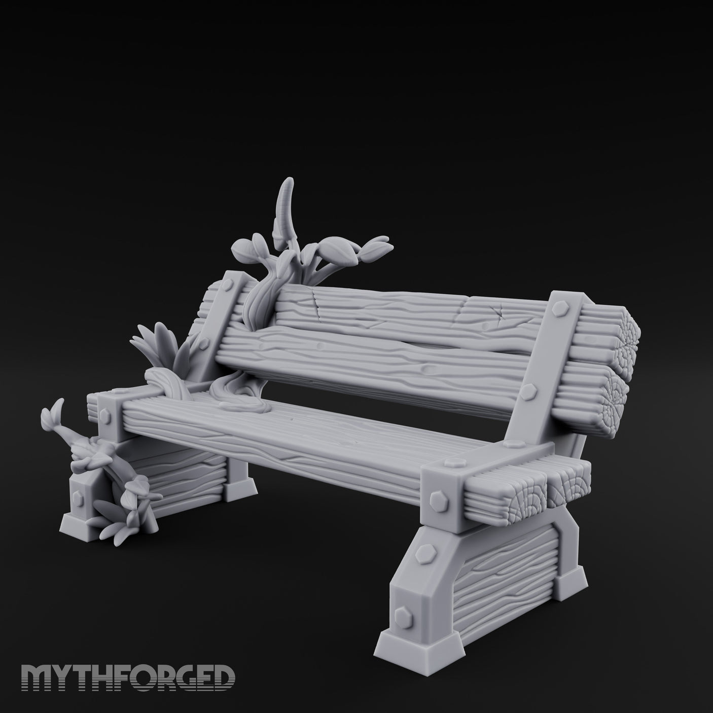 Sprout-Split Bolt-Planked Garden Park Bench