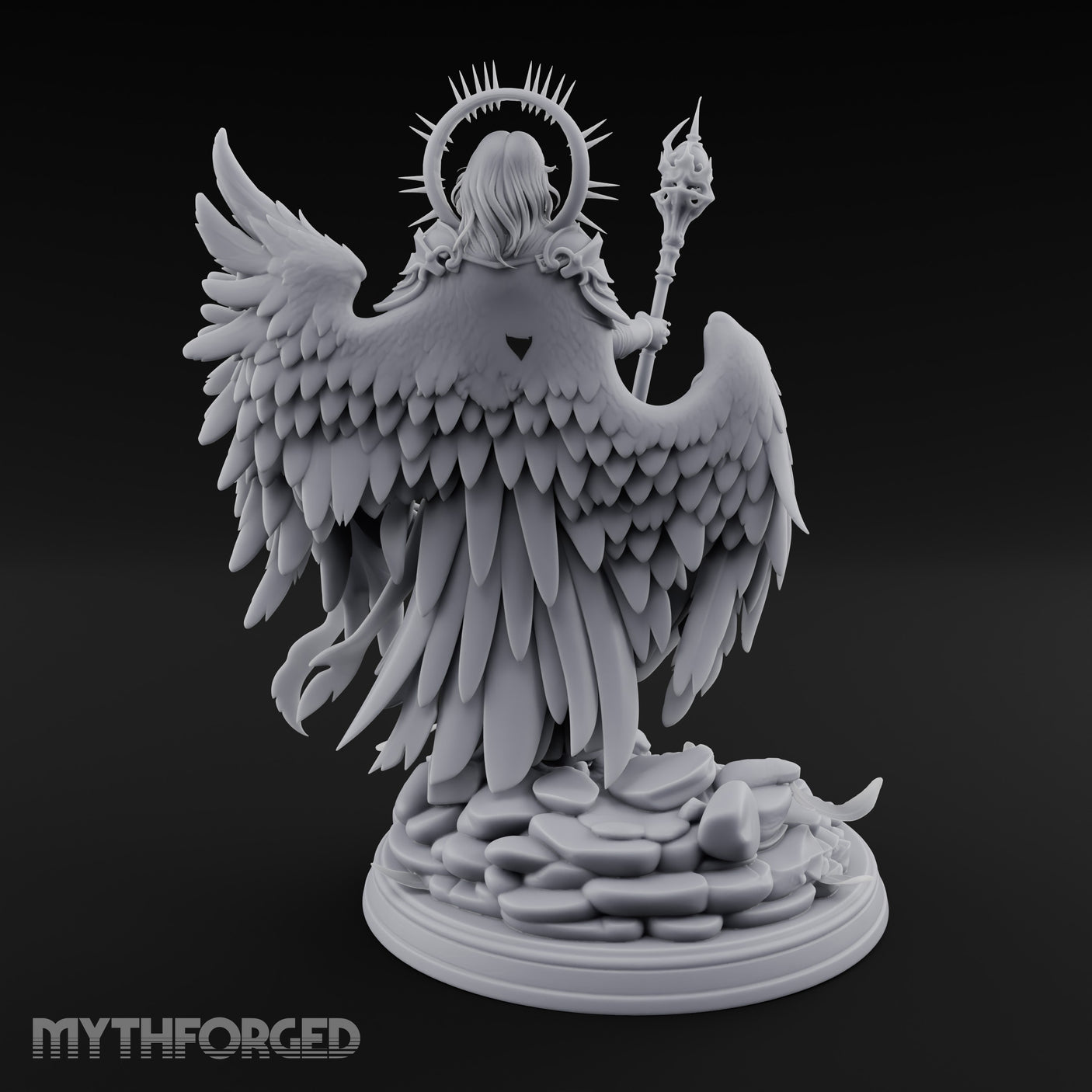 Staff Aloft Hand Outstretched Angel Sorcerer gallery 9