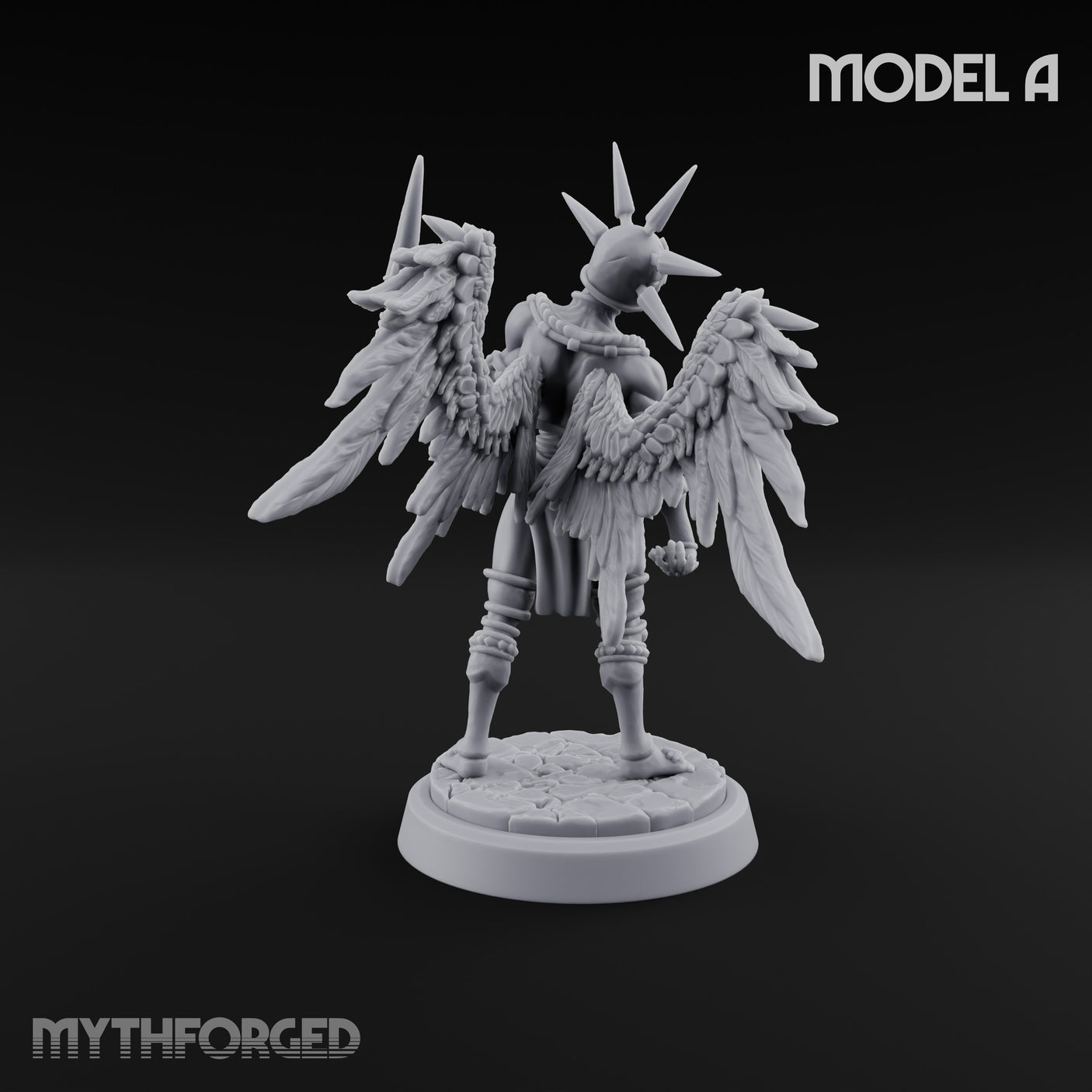Staff Bearing Angel Priest A Miniature for Dungeons and Dragons, Pathfinder or other TTRPGs