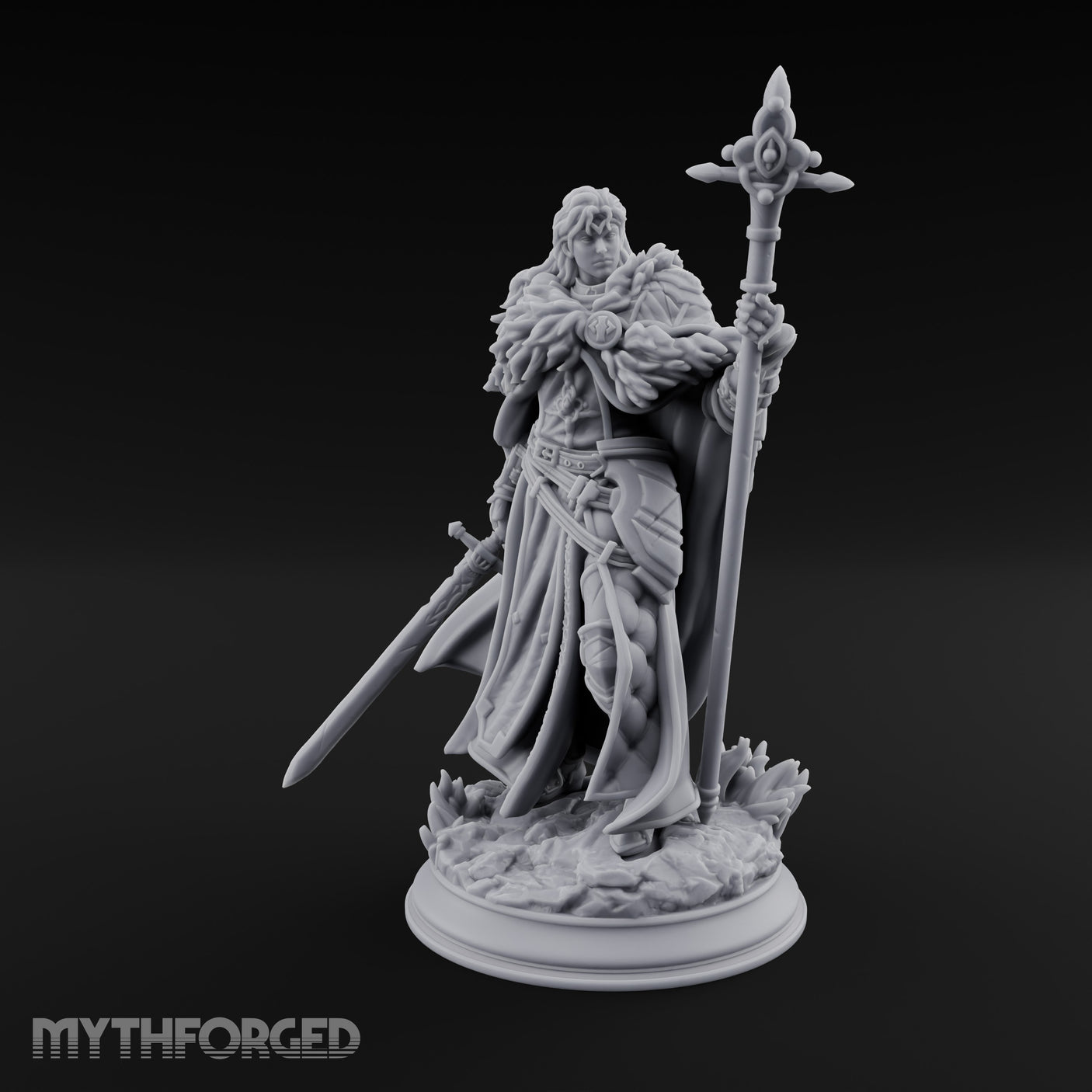 Staff Gripping Sword Trailing Human Paladin gallery 18