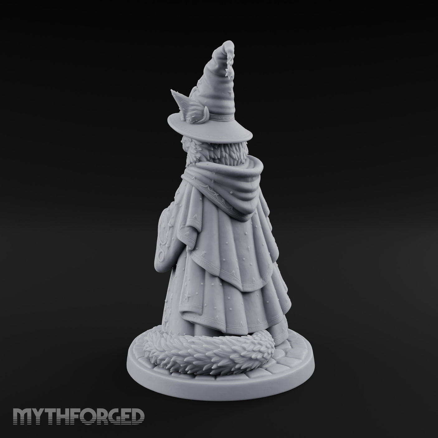 Star Hat Wearing Tabaxi Wizard Miniature for Dungeons and Dragons, Pathfinder or other TTRPGs
