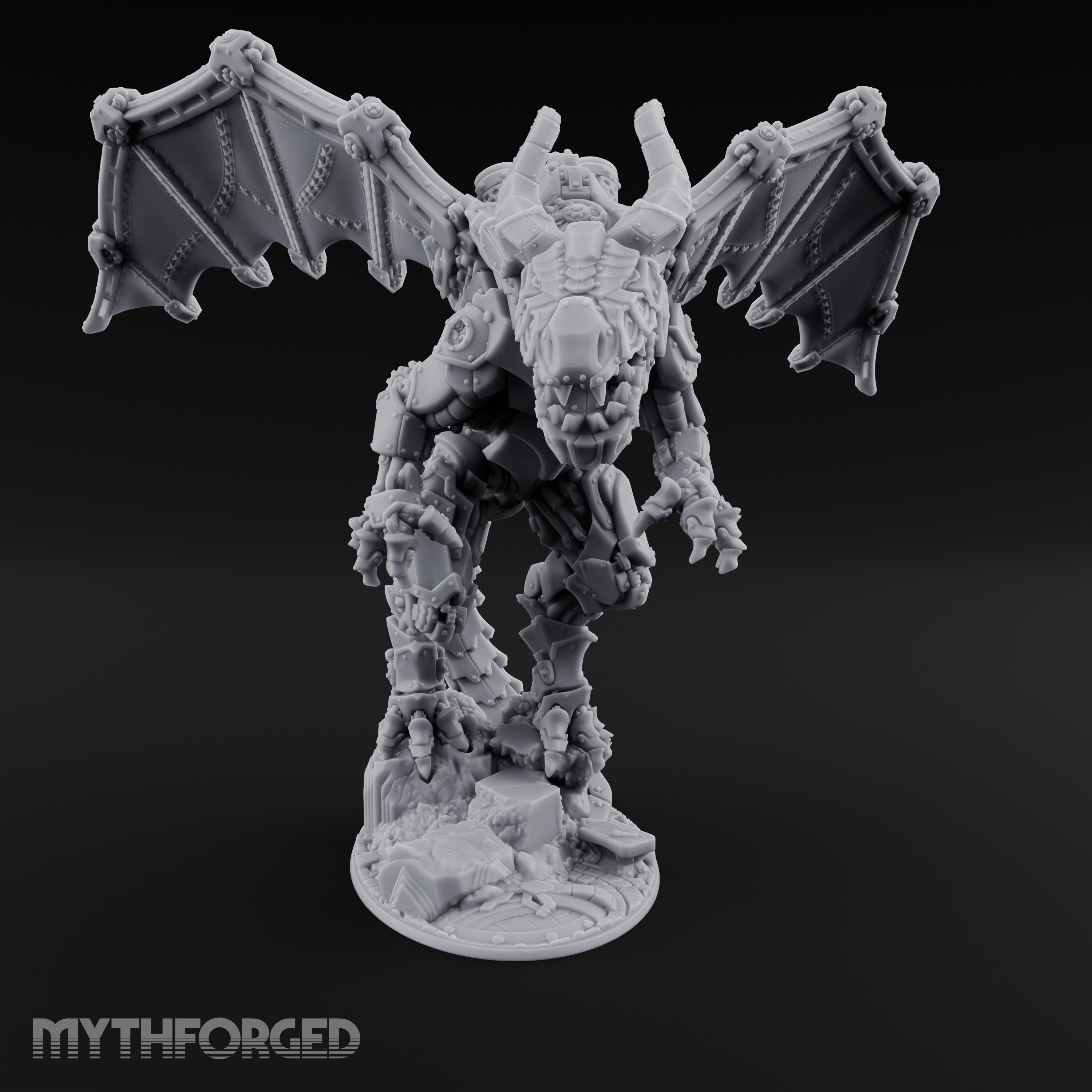 Wings Spread Wide Steam Dragon Lord