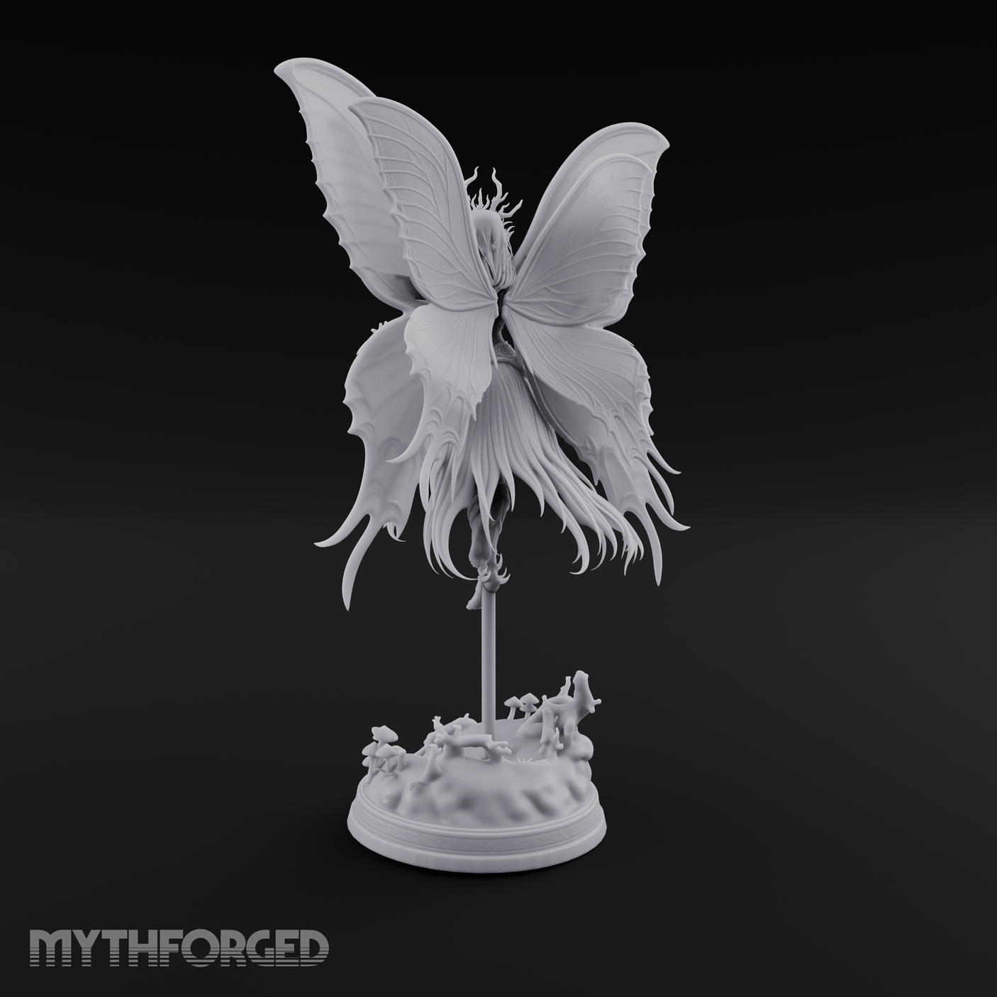 Wings Spread Ascending Pixie Miniature for Dungeons and Dragons, Pathfinder or other TTRPGs