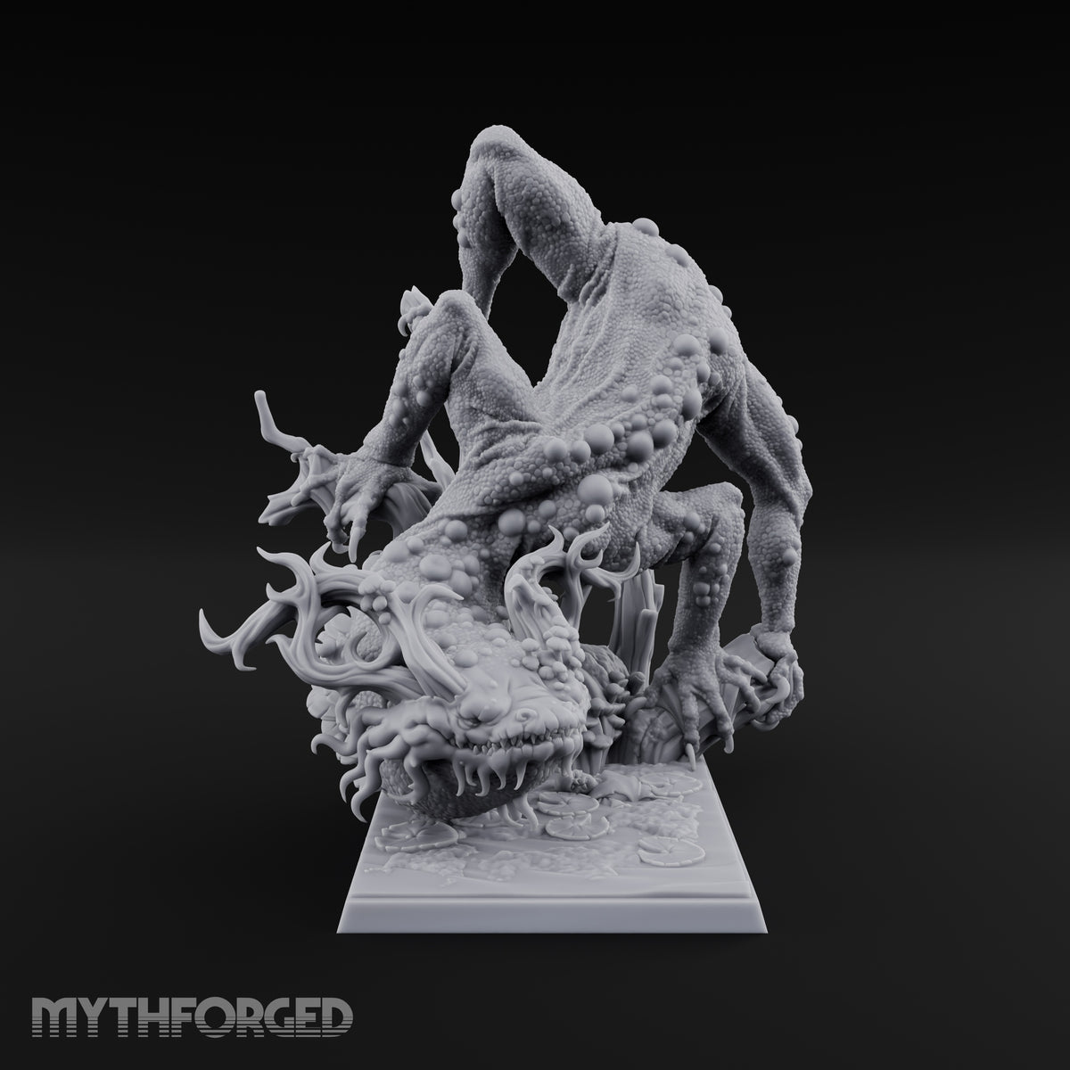 Boil Ridden Plague Dragon Miniature for Dungeons and Dragons, Pathfinder or other TTRPGs