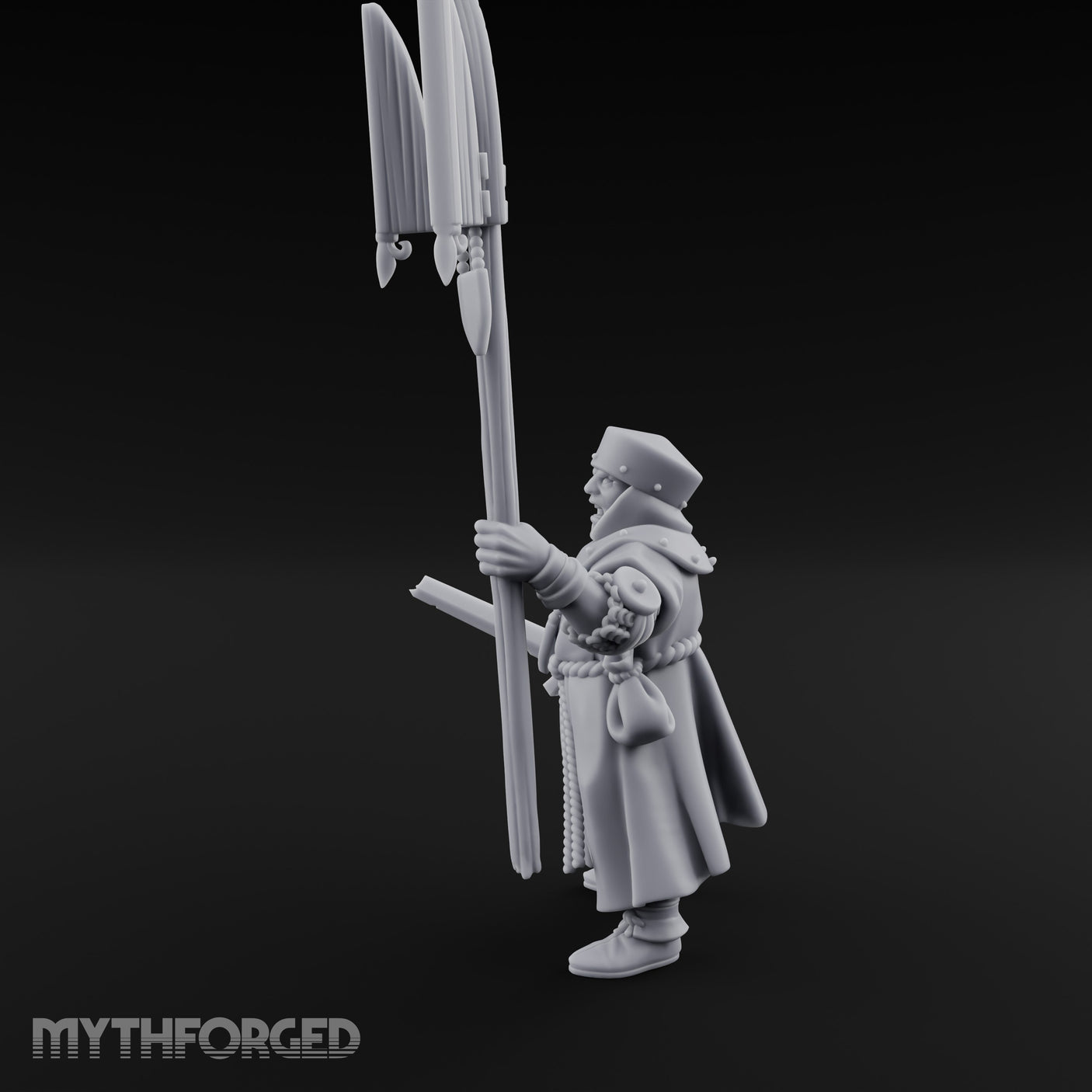Sword And Relic Bearing Human Cleric Miniature for Dungeons and Dragons, Pathfinder or other TTRPGs