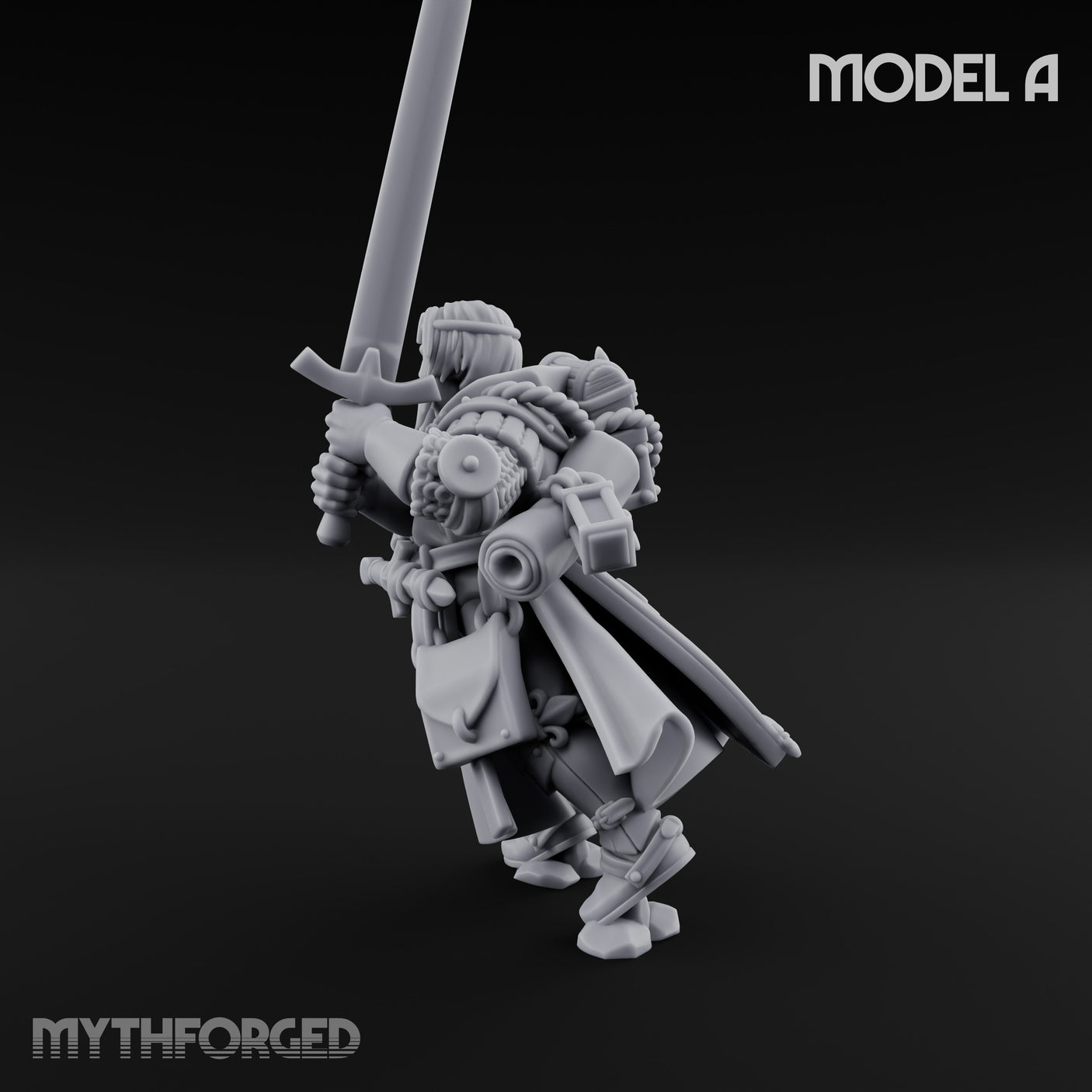 Sword Bearing Pilgrim Human Questing Knight A Miniature for Dungeons and Dragons, Pathfinder or other TTRPGs