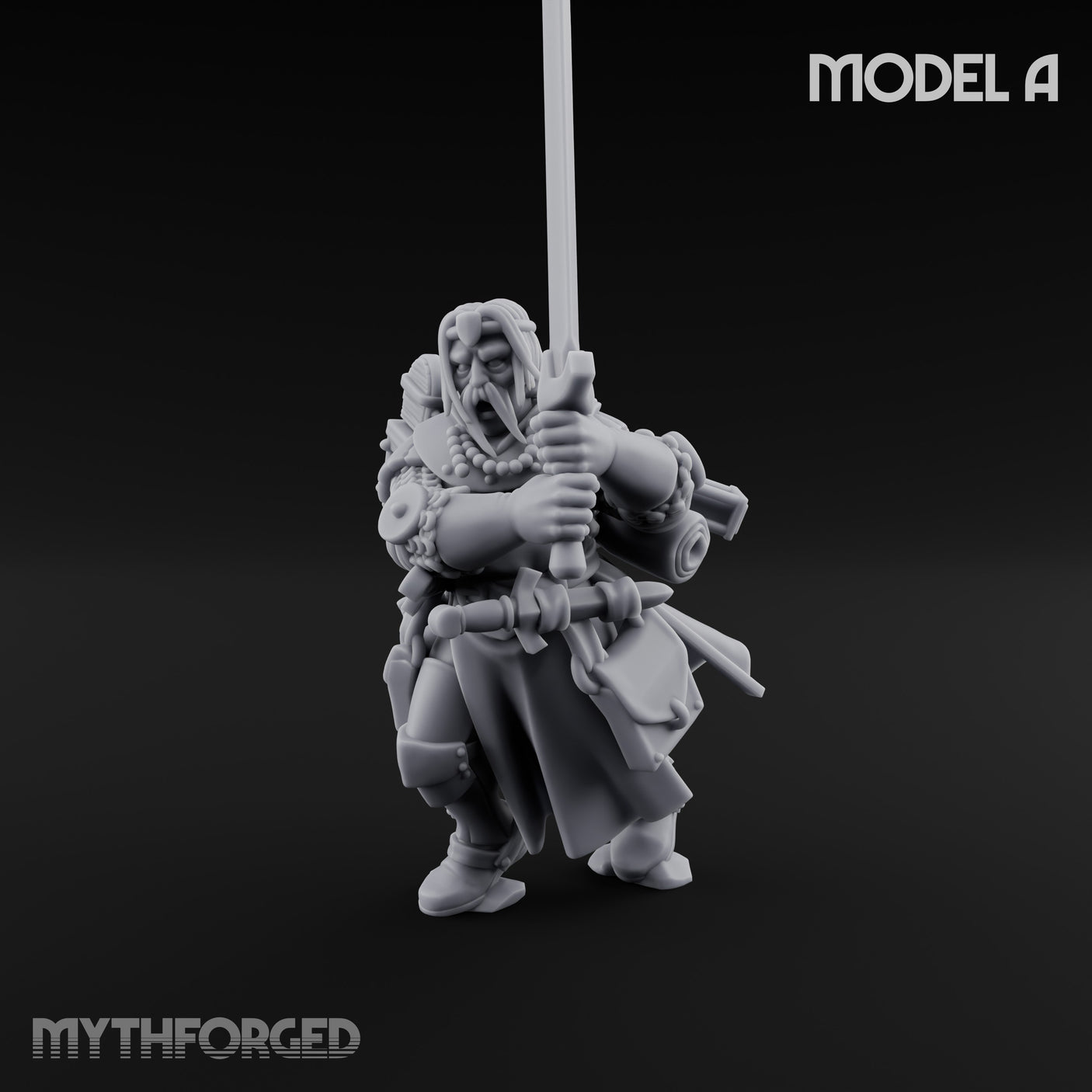 Sword Bearing Pilgrim Human Questing Knight A Miniature for Dungeons and Dragons, Pathfinder or other TTRPGs