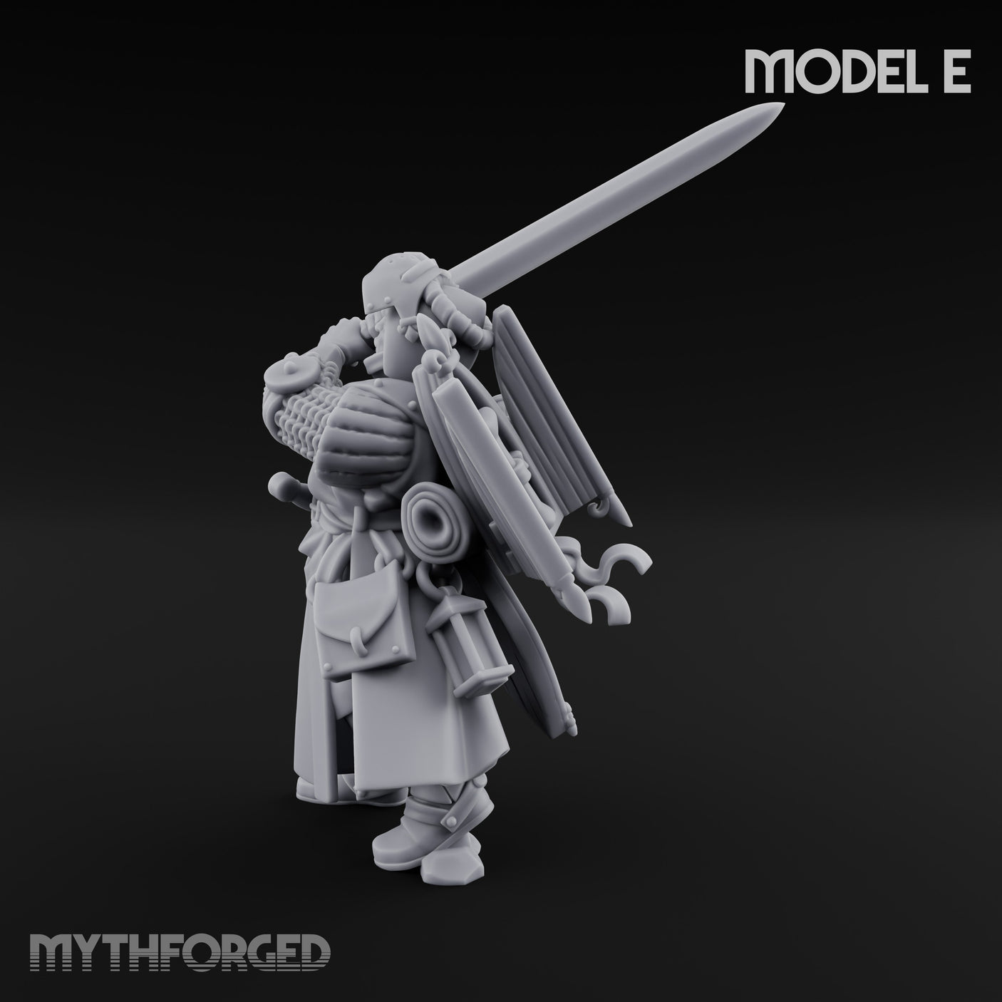 Sword Bearing Pilgrim Human Questing Knight E Miniature for Dungeons and Dragons, Pathfinder or other TTRPGs