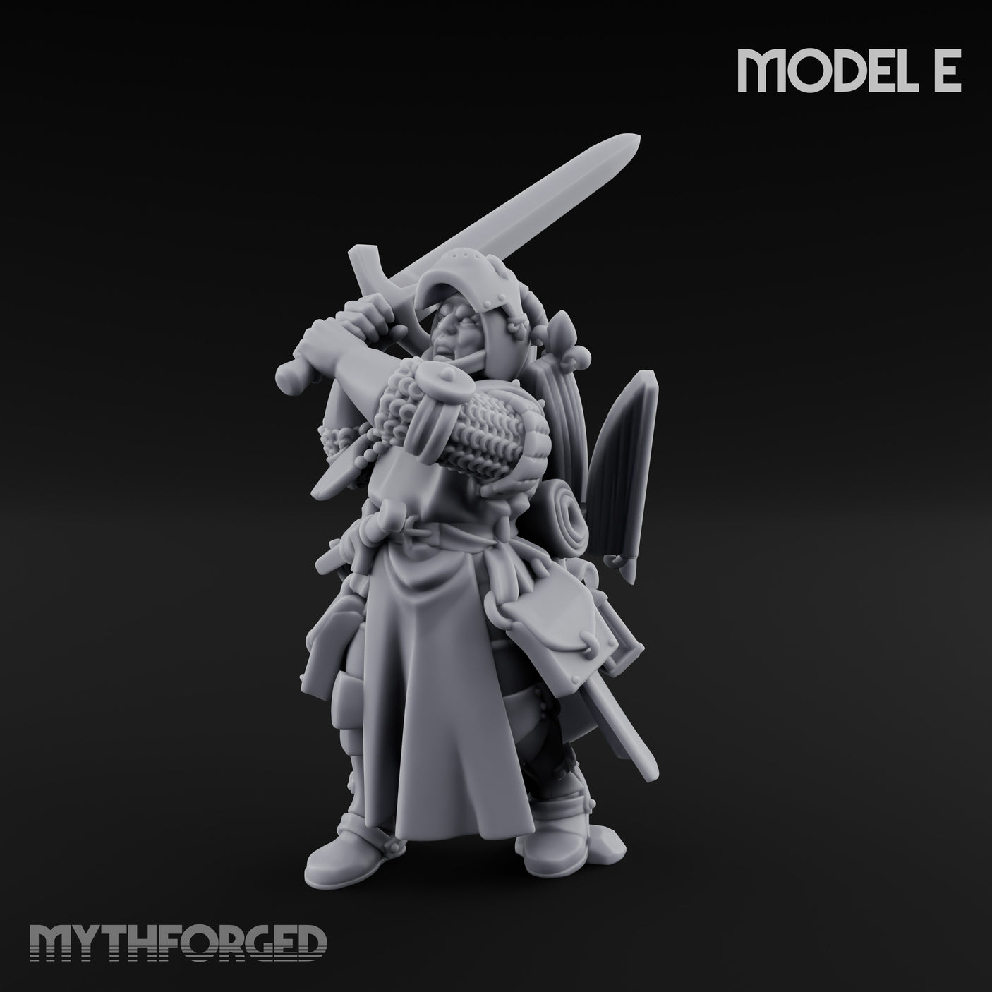 Sword Bearing Pilgrim Human Questing Knight E Miniature for Dungeons and Dragons, Pathfinder or other TTRPGs