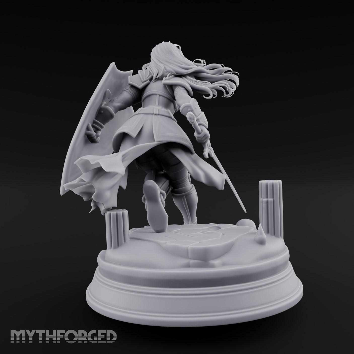Sword Dragging Shield Raised Human Paladin gallery 10