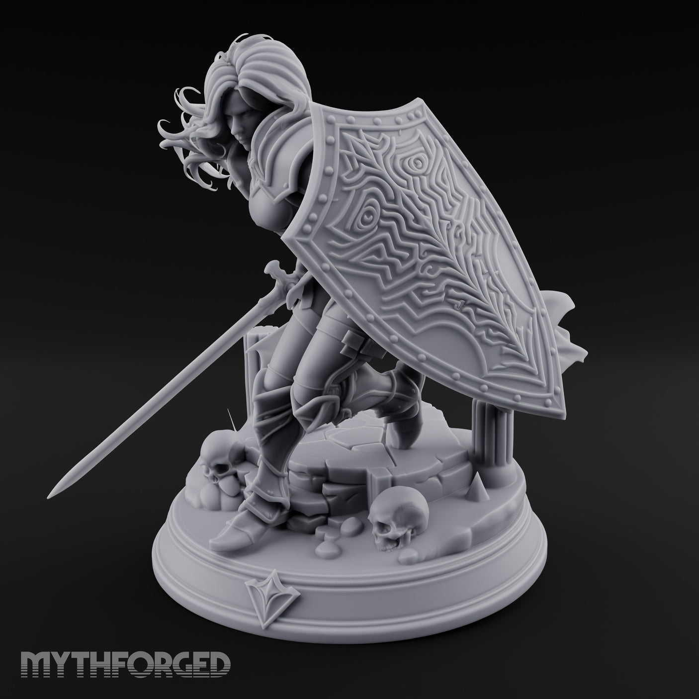 Sword Dragging Shield Raised Human Paladin gallery 16