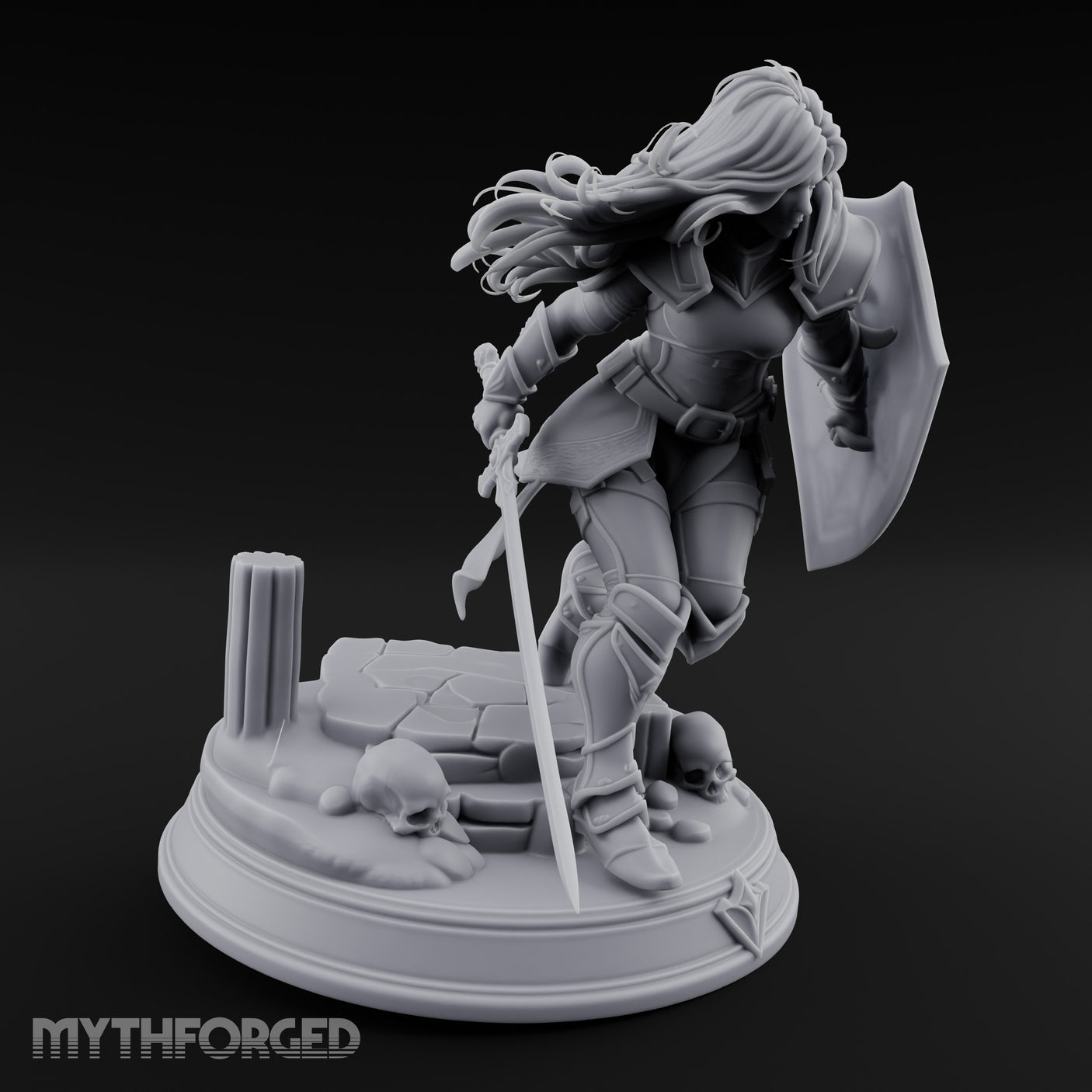 Sword Dragging Shield Raised Human Paladin gallery 3