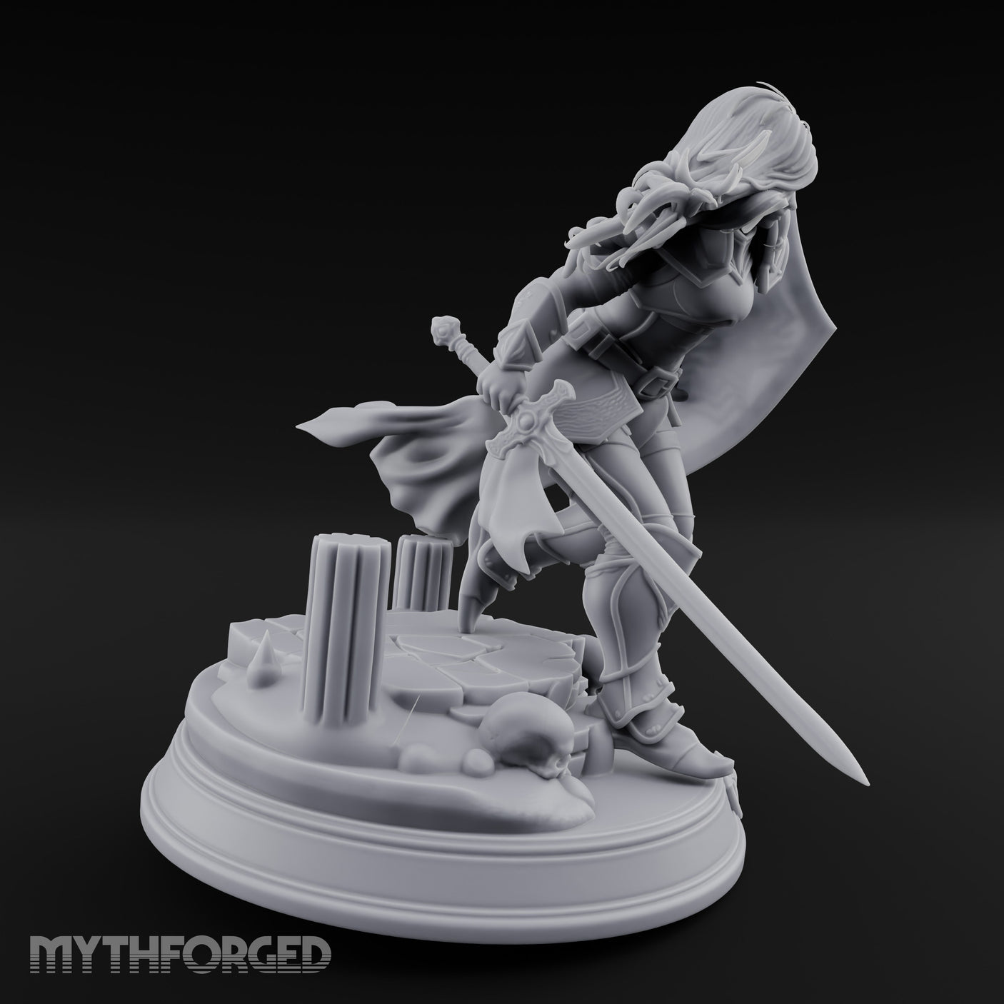 Sword Dragging Shield Raised Human Paladin gallery 6