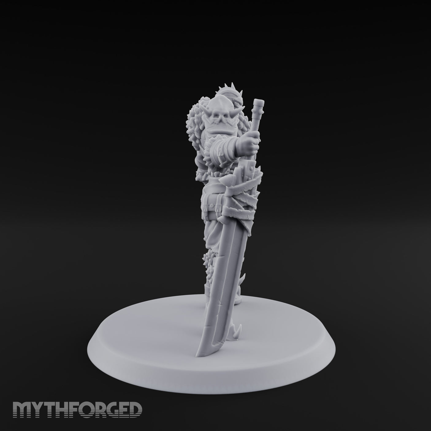 Sword Planted Armoured Warrior Miniature for Dungeons and Dragons, Pathfinder or other TTRPGs