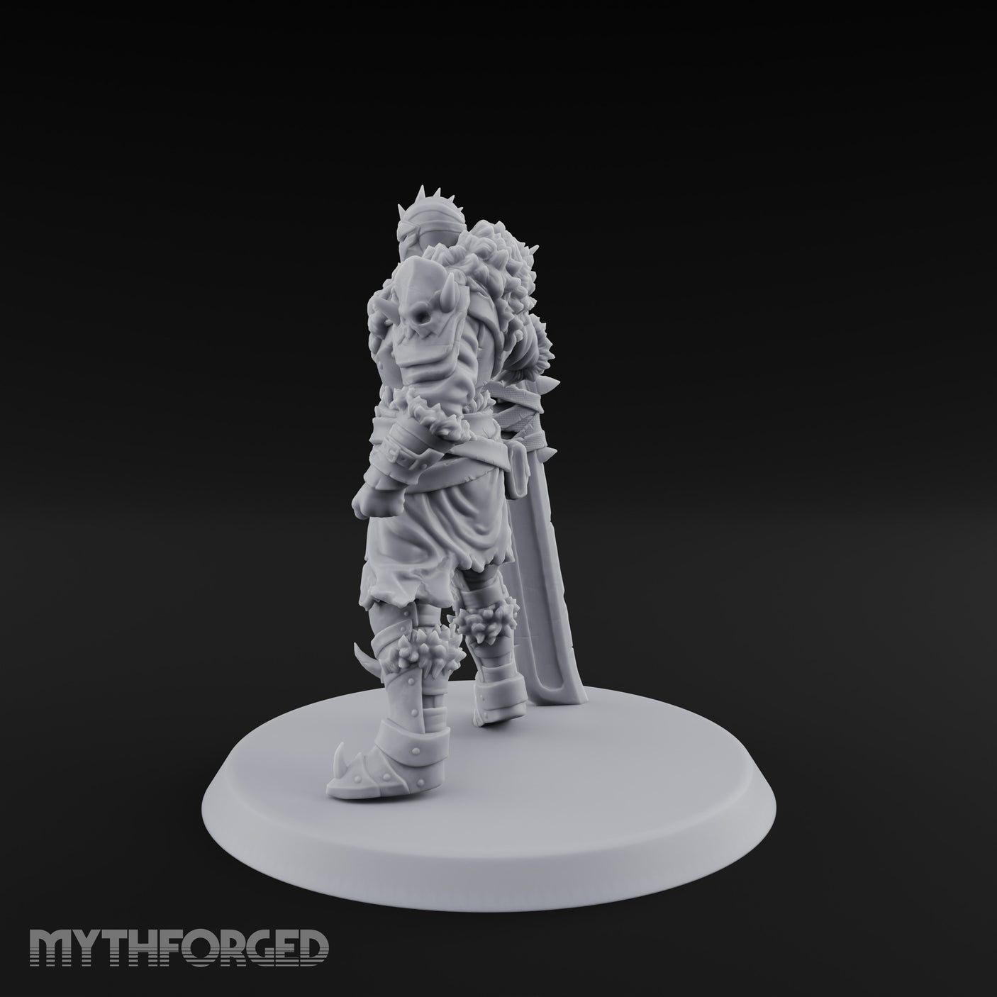 Sword Planted Armoured Warrior Miniature for Dungeons and Dragons, Pathfinder or other TTRPGs