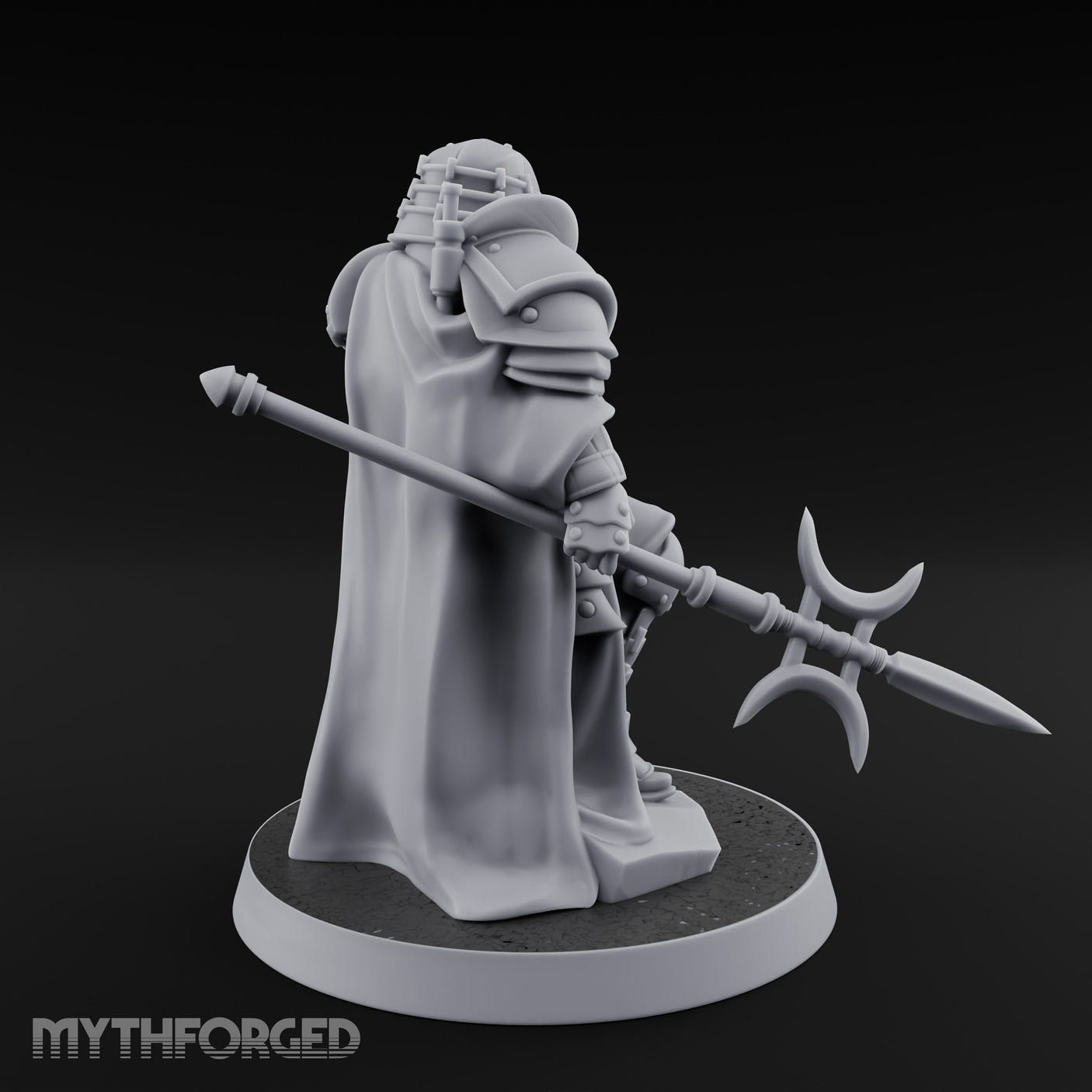 Sword Trailing Hand Raised Human Inquisitor Miniature for Dungeons and Dragons, Pathfinder or other TTRPGs