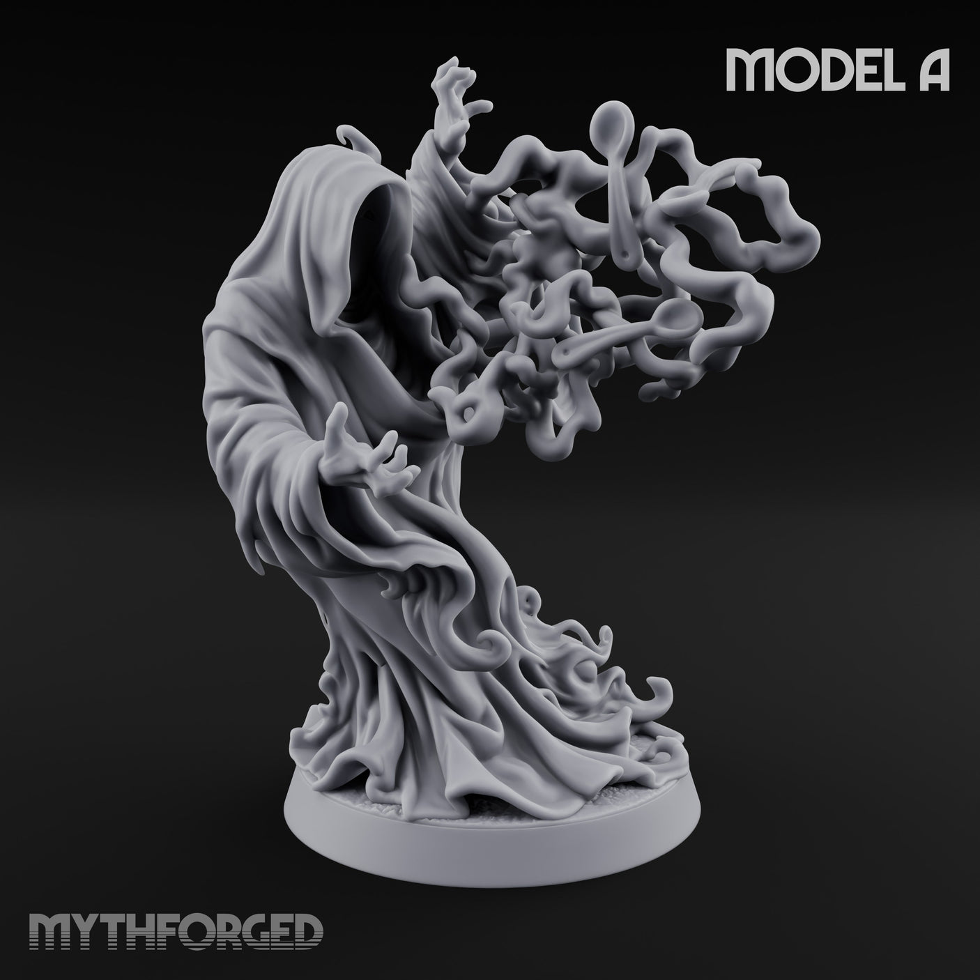 Tendrils Lashing Flinching Spectre A Miniature for Dungeons and Dragons, Pathfinder or other TTRPGs
