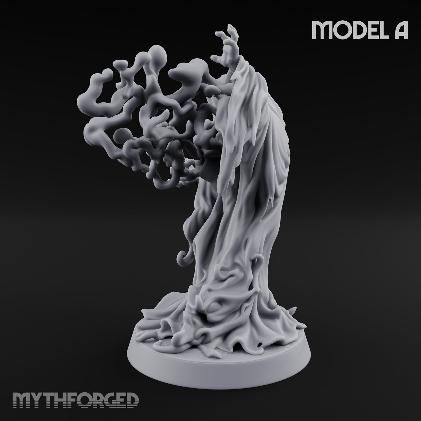 Tendrils Lashing Flinching Spectre A Miniature for Dungeons and Dragons, Pathfinder or other TTRPGs