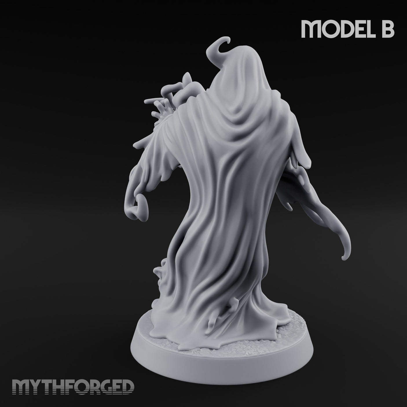 Tendrils Lashing Flinching Spectre B Miniature for Dungeons and Dragons, Pathfinder or other TTRPGs