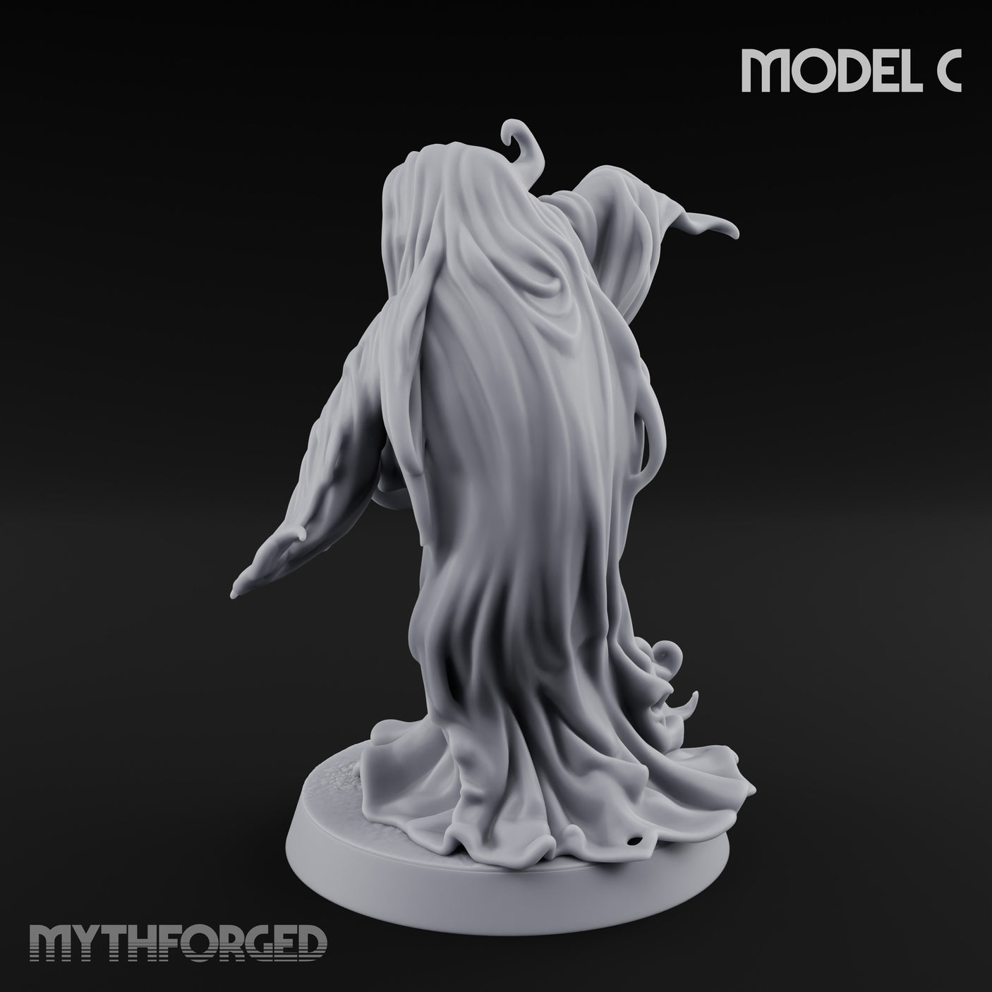Tendrils Lashing Flinching Spectre C Miniature for Dungeons and Dragons, Pathfinder or other TTRPGs