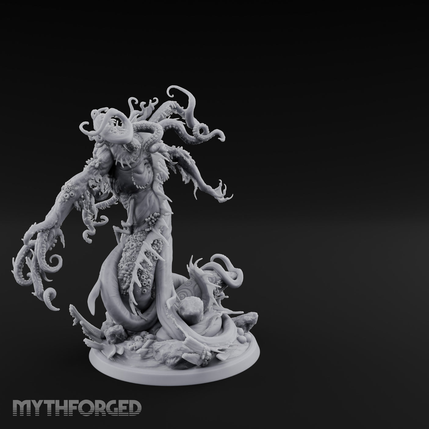 Tentacle Flailing Eye Bulging Ocean Void Scion Miniature for Dungeons and Dragons, Pathfinder or other TTRPGs