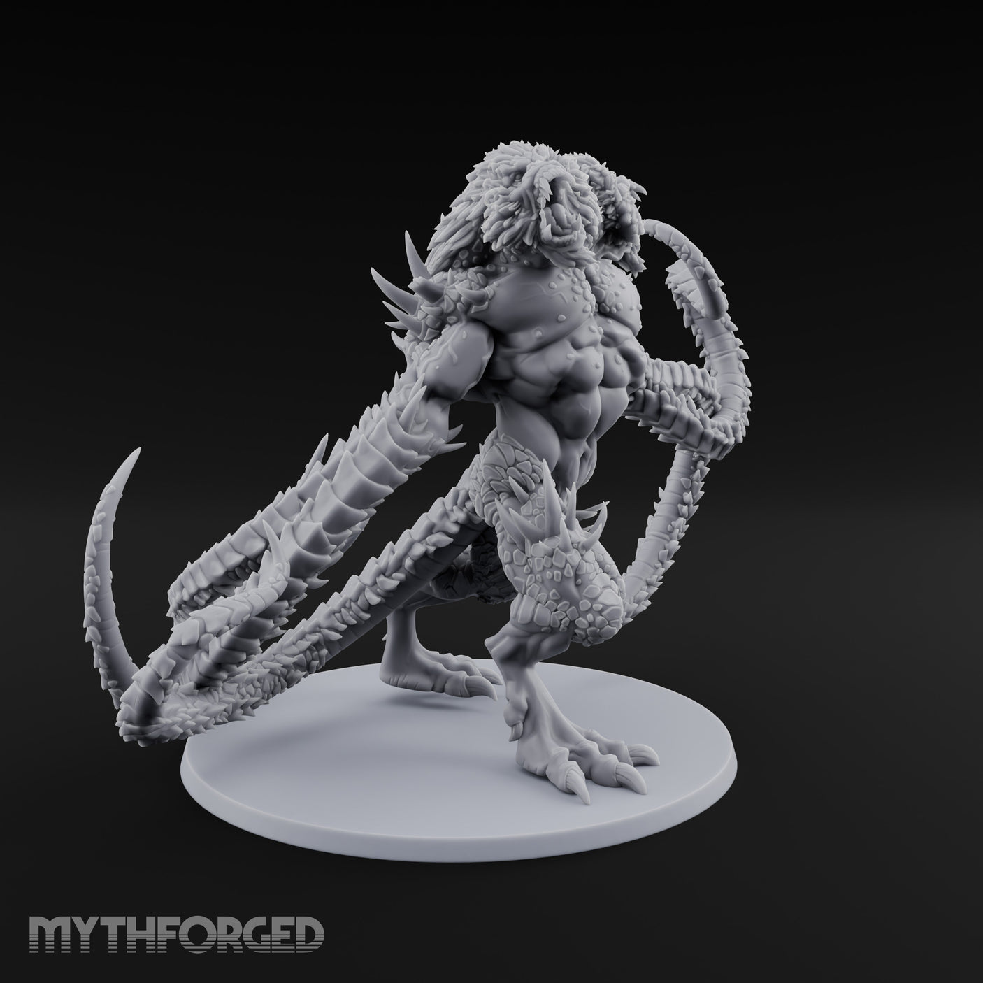 Tentacle Lashing Demogorgon Miniature for Dungeons and Dragons, Pathfinder or other TTRPGs