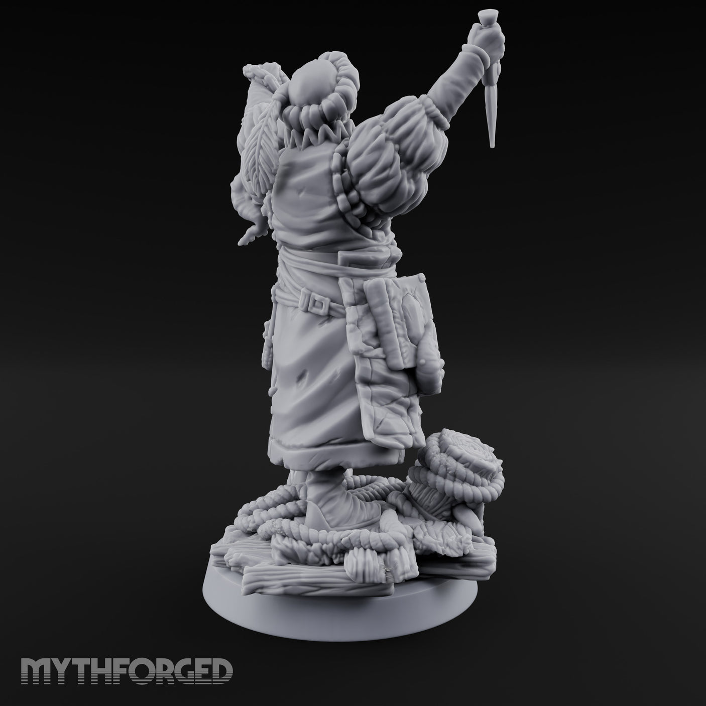 Tentacle Lashing Lantern Raising Cultist A Miniature for Dungeons and Dragons, Pathfinder or other TTRPGs
