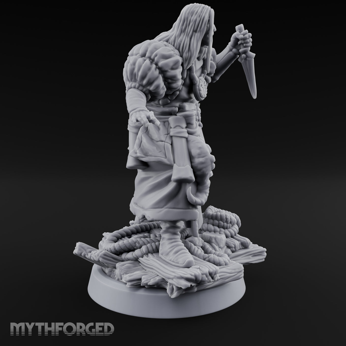 Tentacle Lashing Lantern Raising Cultist B Miniature for Dungeons and Dragons, Pathfinder or other TTRPGs
